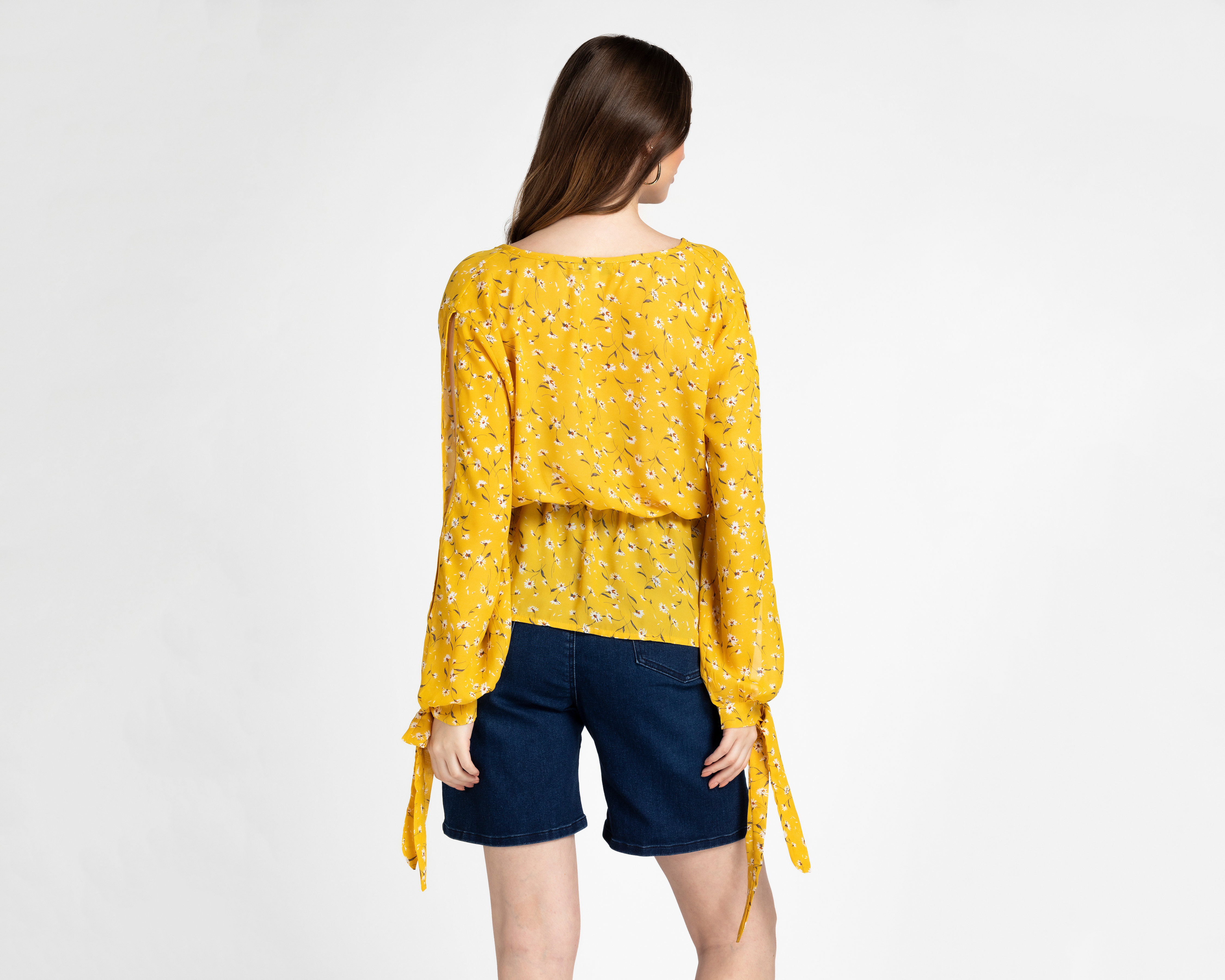 Foto 4 pulgar | Foto 3 | Blusa Ted Lapidus Amarilla para Mujer