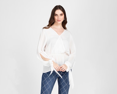 Foto 1 | Foto 1 | Blusa Ted Lapidus Blanca para Mujer