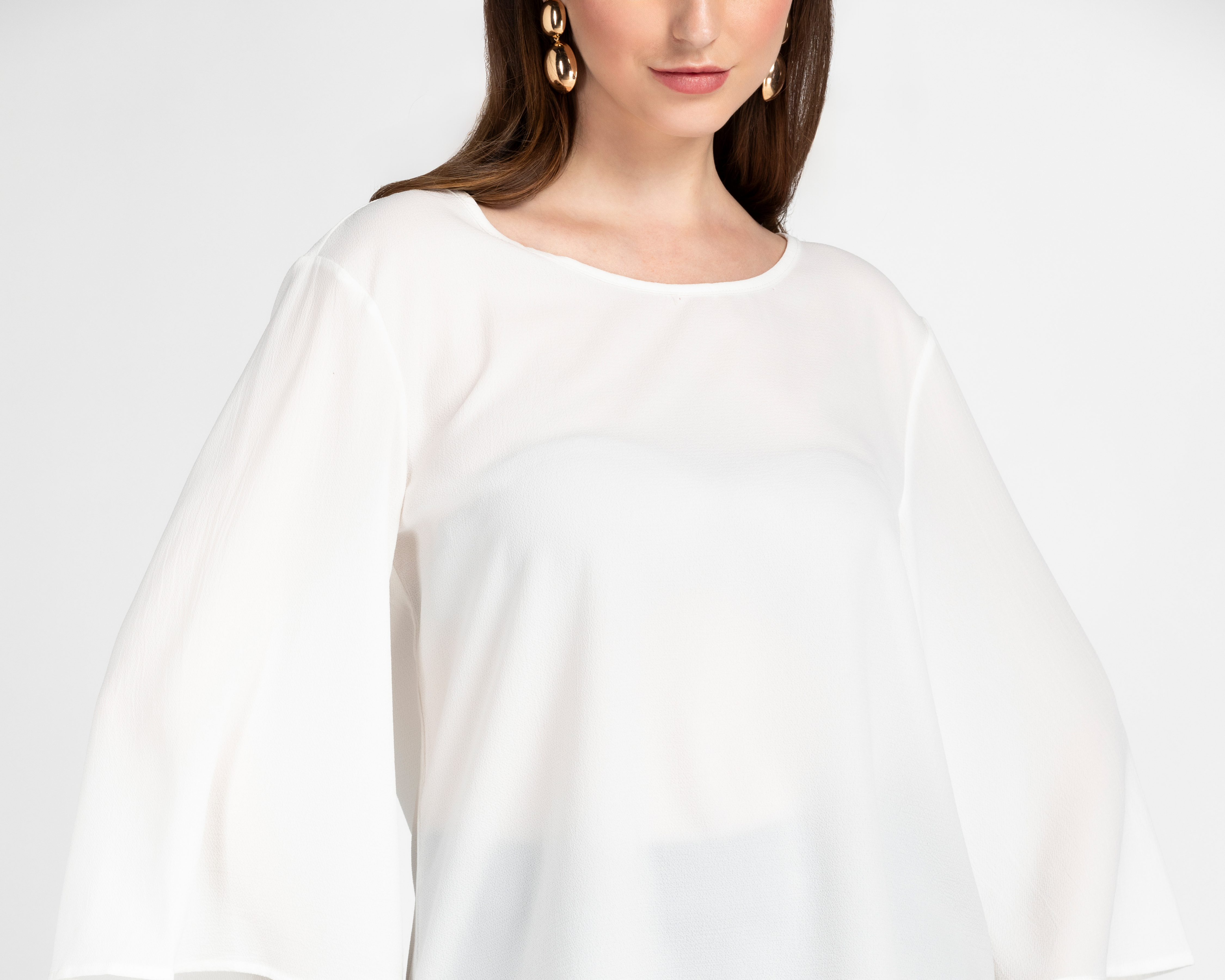 Foto 5 pulgar | Foto 4 | Blusa Ted Lapidus Manga Acampanada para Mujer