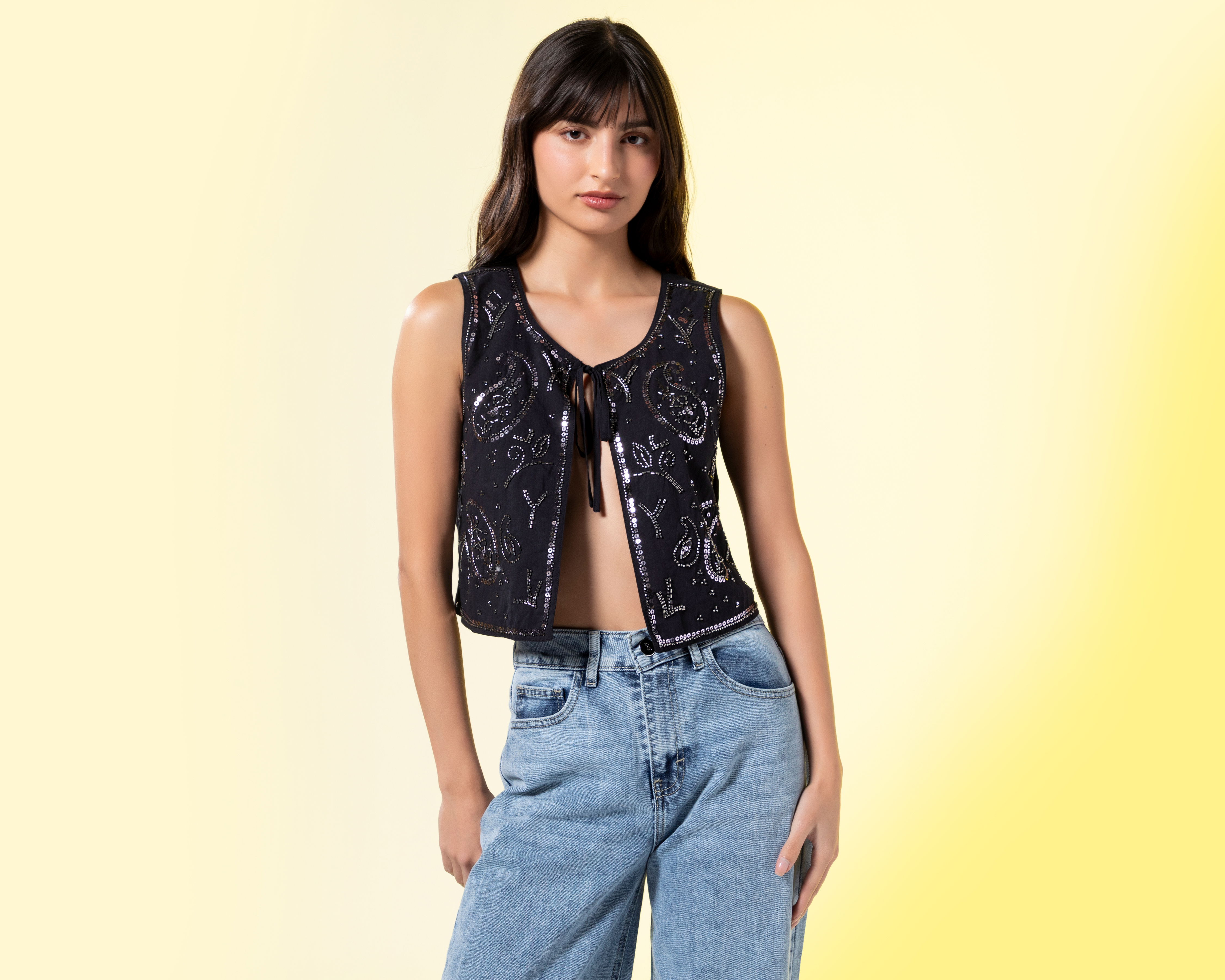 Foto 3 pulgar | Foto 2 | Chaleco de Algodón Gris Strona para Mujer