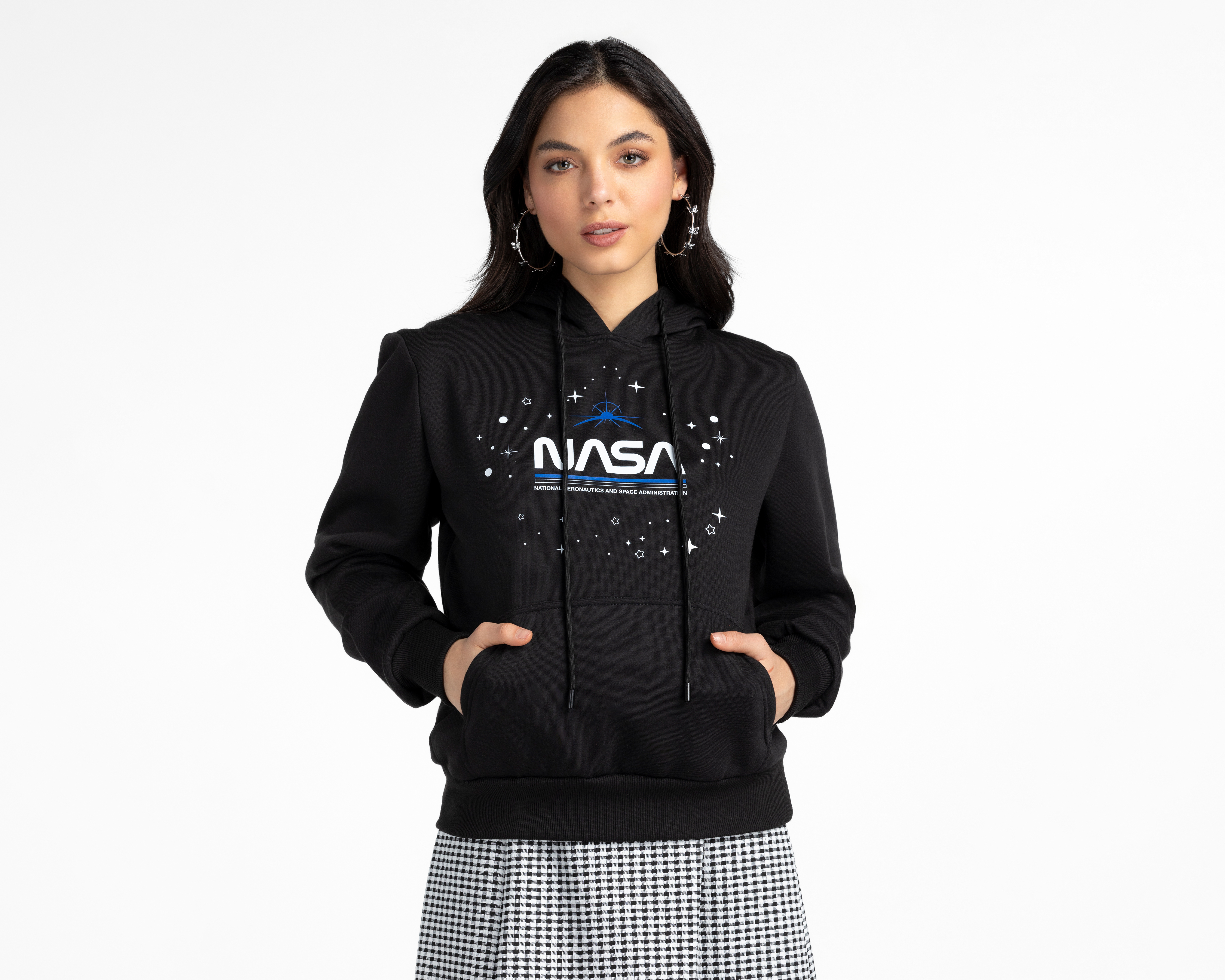 Foto 2 pulgar | Foto 1 | Sudadera con Gorro NASA para Mujer