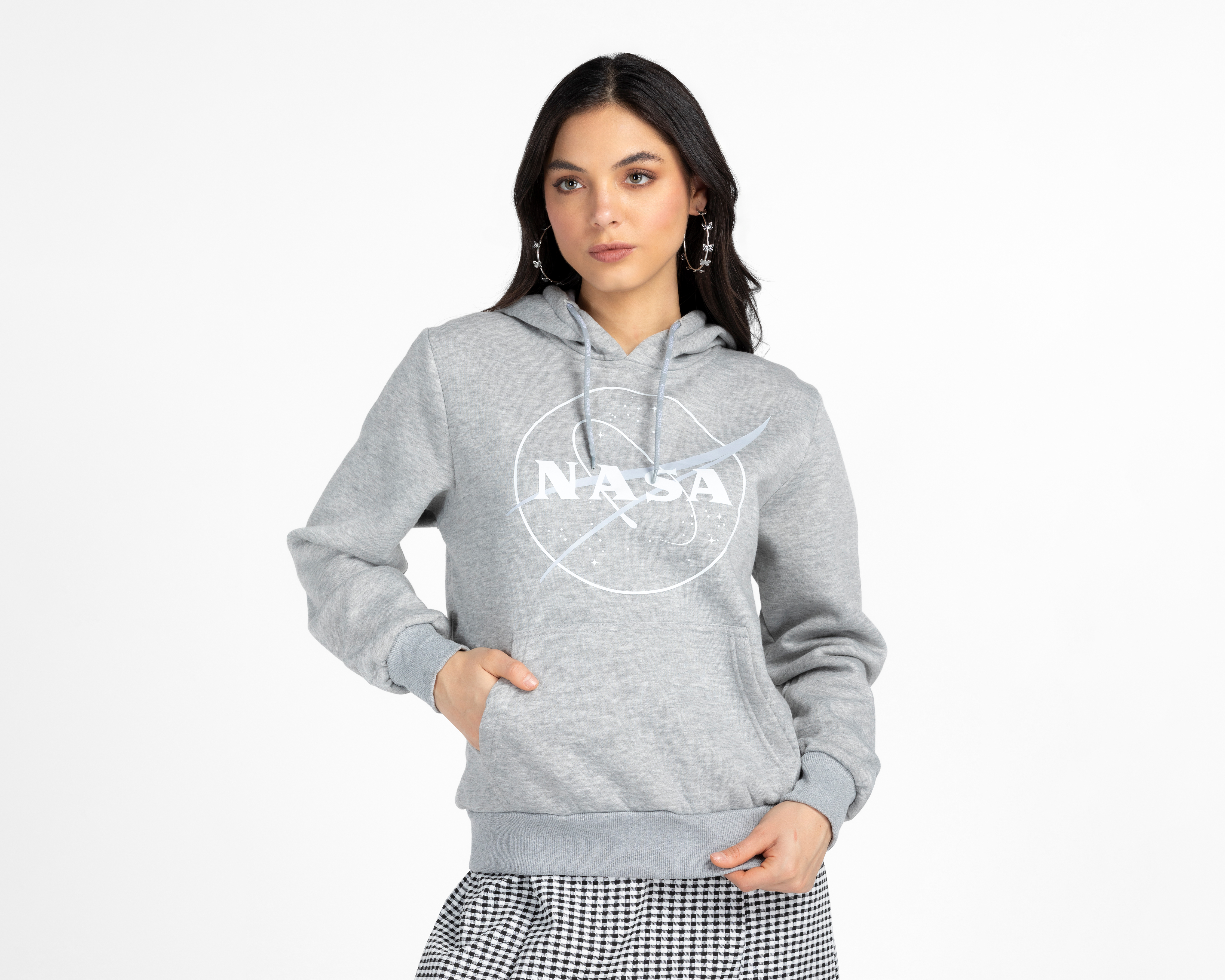 Foto 2 pulgar | Foto 1 | Sudadera con Gorro NASA para Mujer