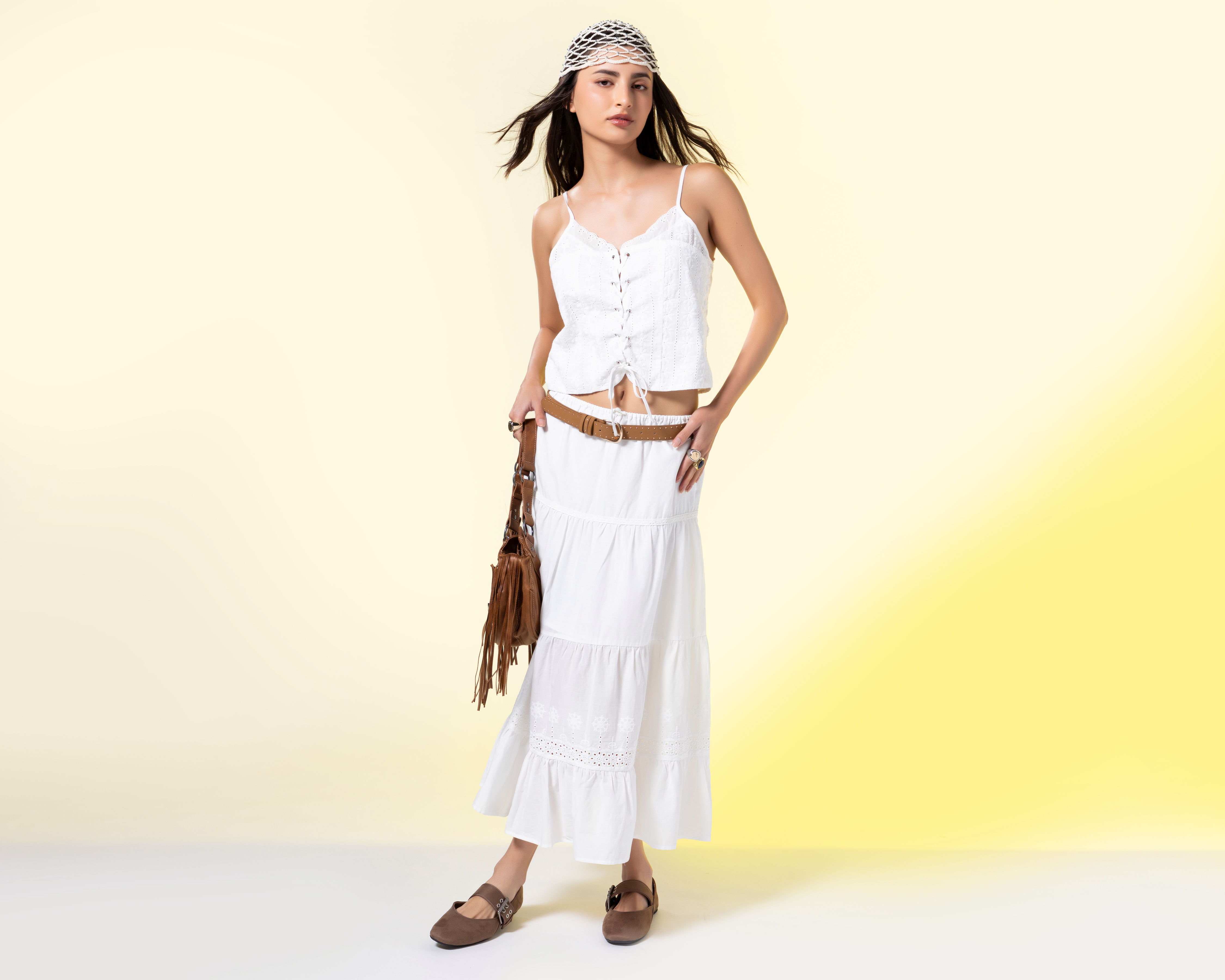 Foto 2 | Foto 2 | Falda Larga Strona Blanca para Mujer