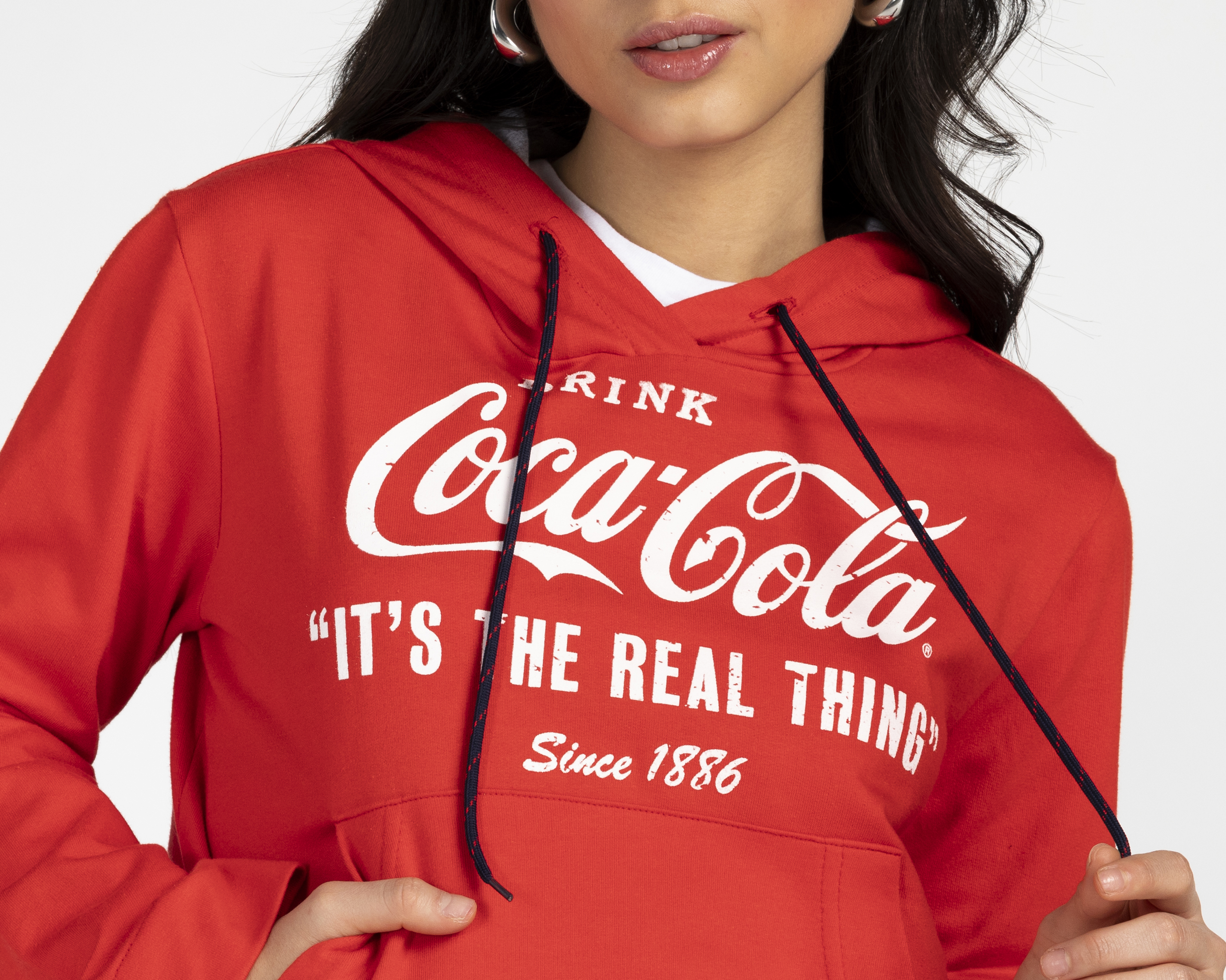 Foto 4 pulgar | Foto 3 | Sudadera con Gorro Coca-Cola para Mujer