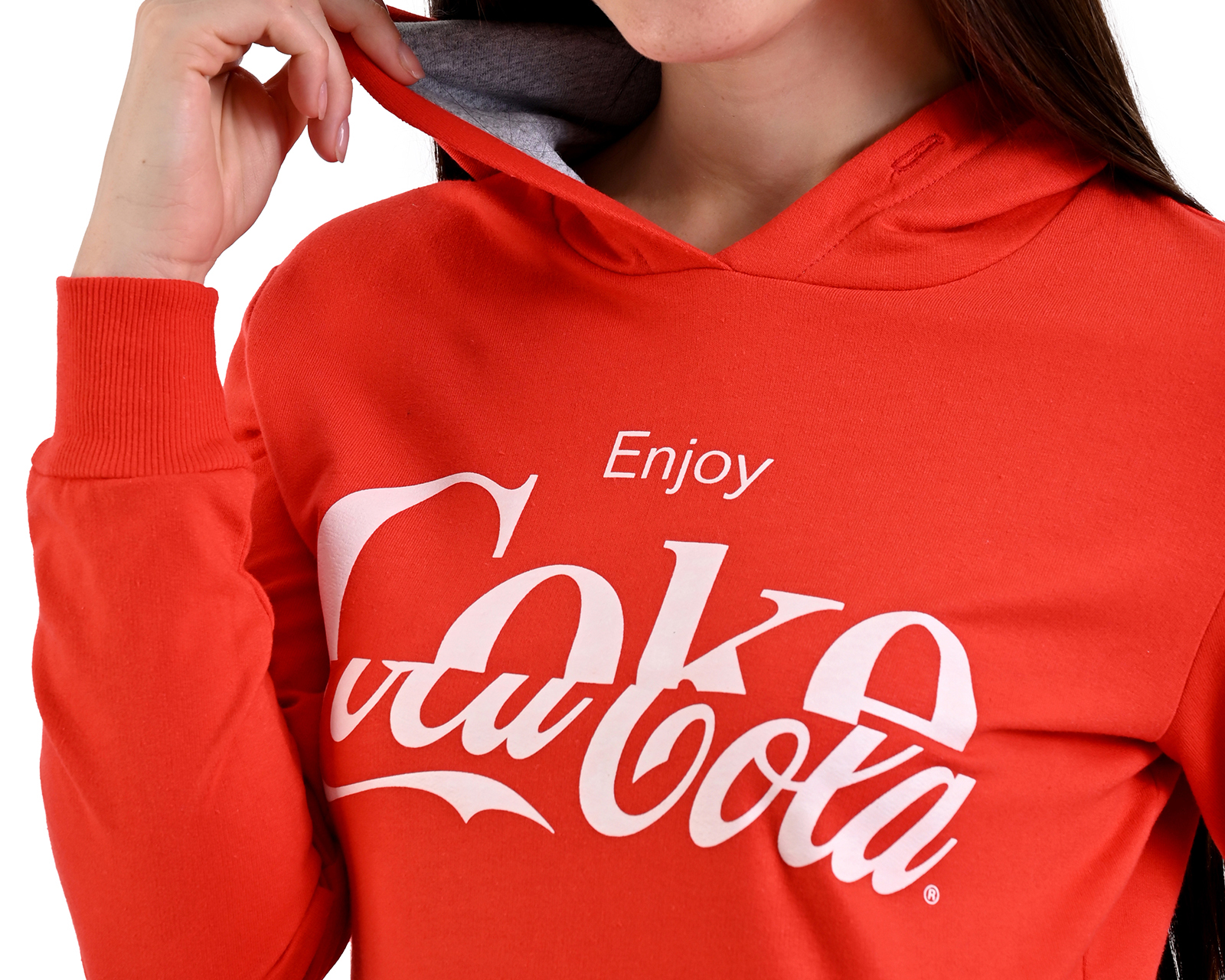 Foto 5 pulgar | Foto 4 | Sudadera con Gorro Coca-Cola para Mujer