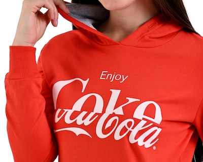 Foto 4 | Foto 4 | Sudadera con Gorro Coca-Cola para Mujer