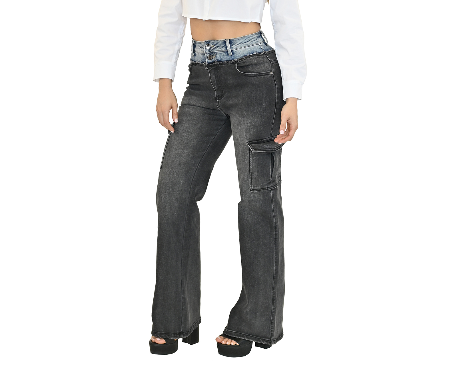 Pantalón Cargo Most Look Negro Juvenil