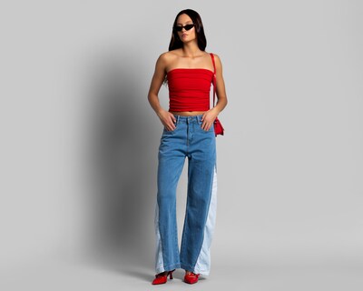 Foto 1 | Foto 1 | Jeans Wide Leg Strona para Mujer