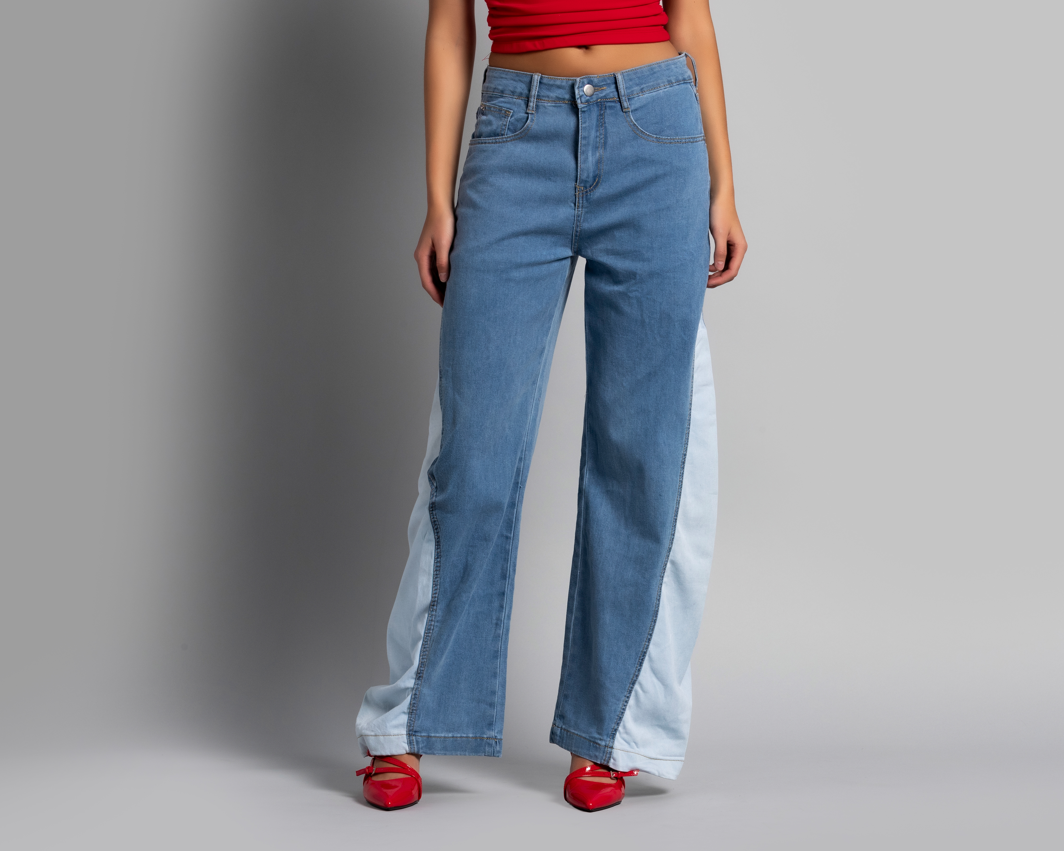 Foto 3 pulgar | Foto 2 | Jeans Wide Leg Strona para Mujer