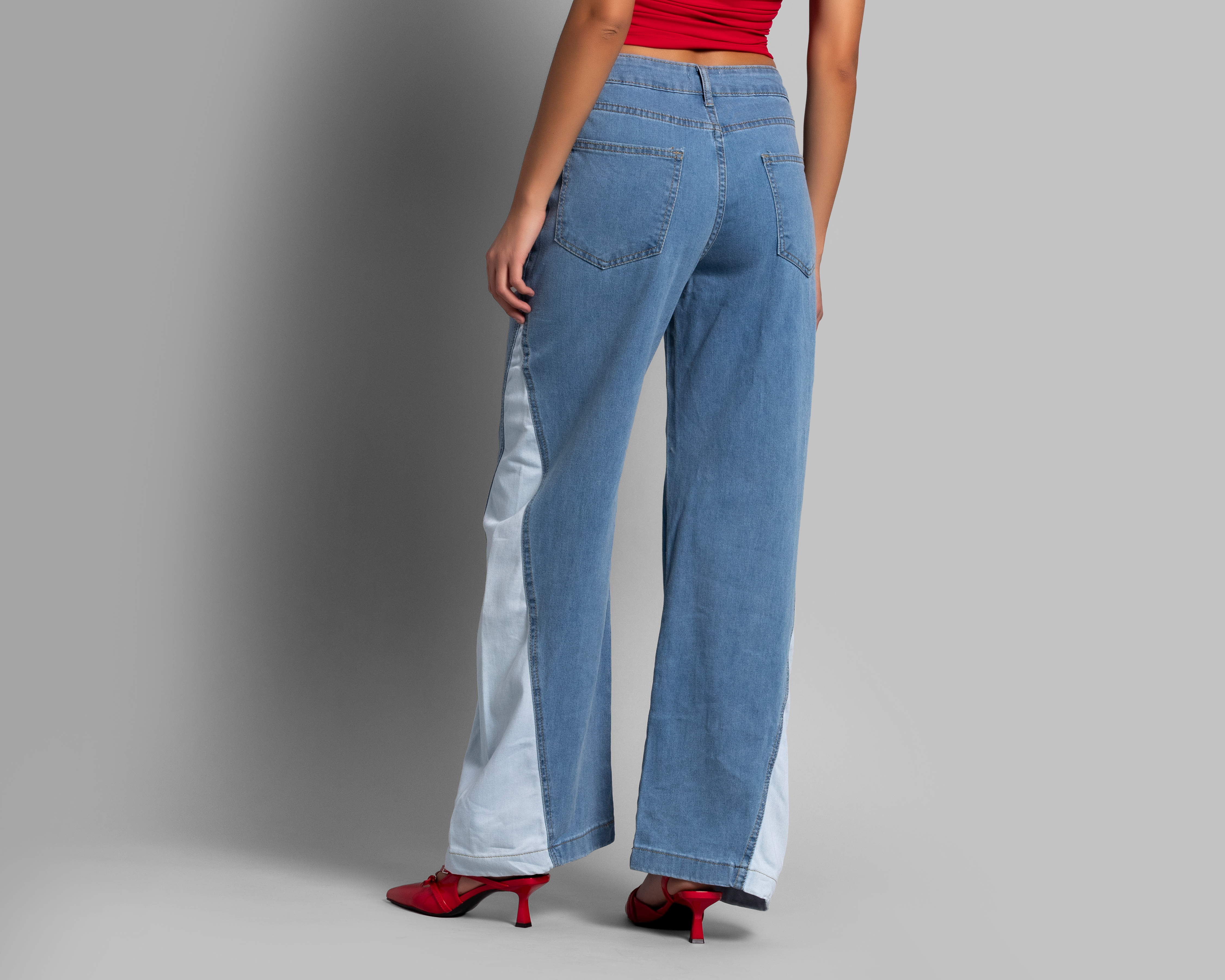 Foto 4 pulgar | Foto 3 | Jeans Wide Leg Strona para Mujer