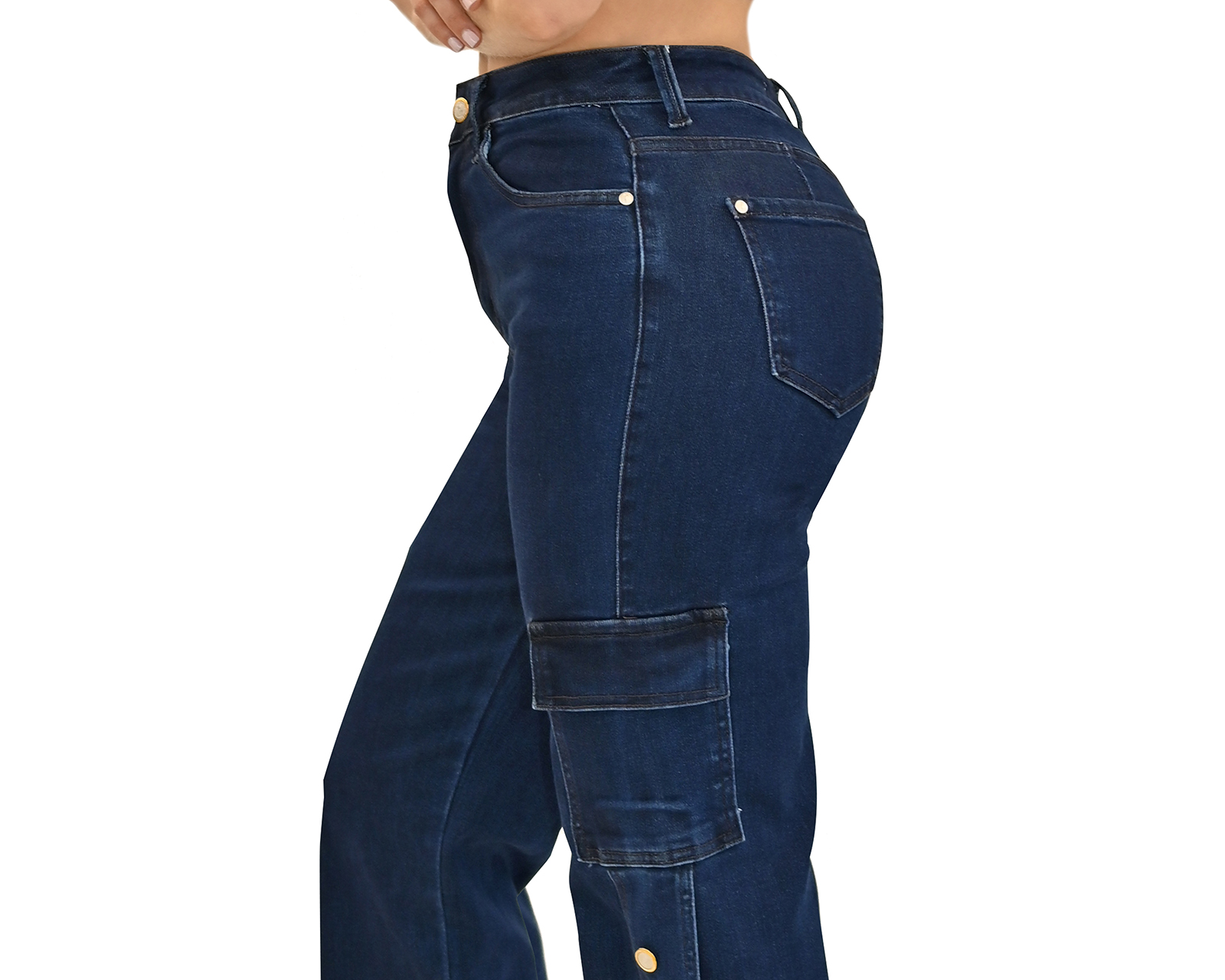 Foto 5 pulgar | Foto 4 | Pantalón Cargo Most Look Azul Juvenil