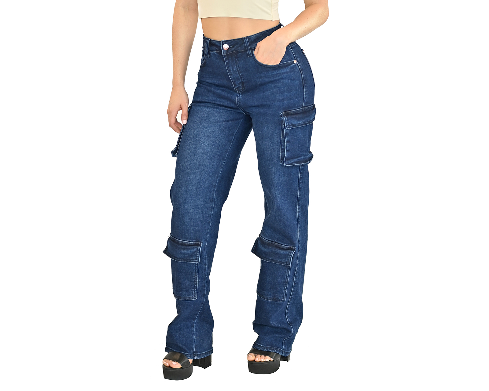 Pantalón Cargo Most Look Azul Juveniles