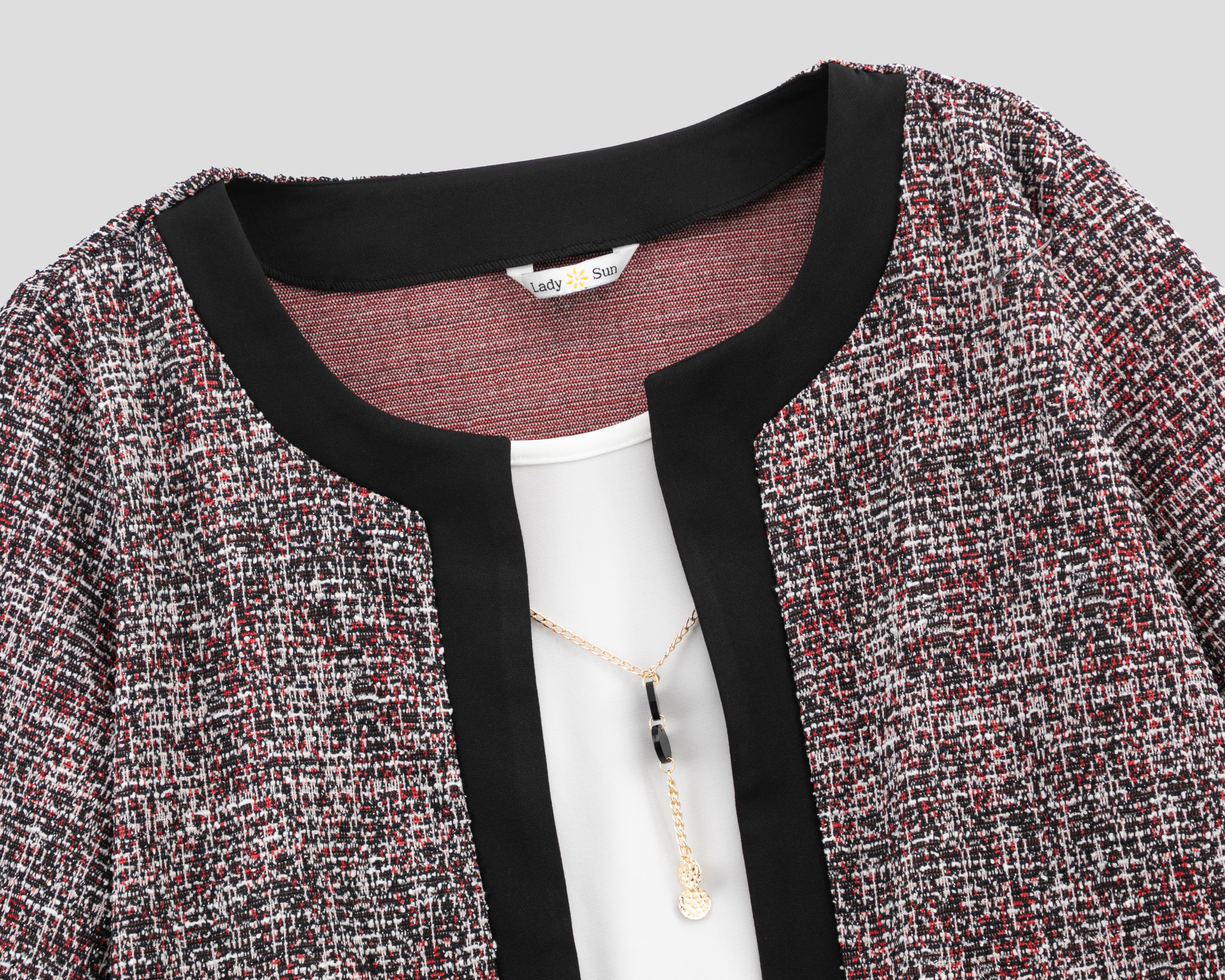 Foto 4 pulgar | Foto 3 | Blusa con Saco Lady Sun para Mujer
