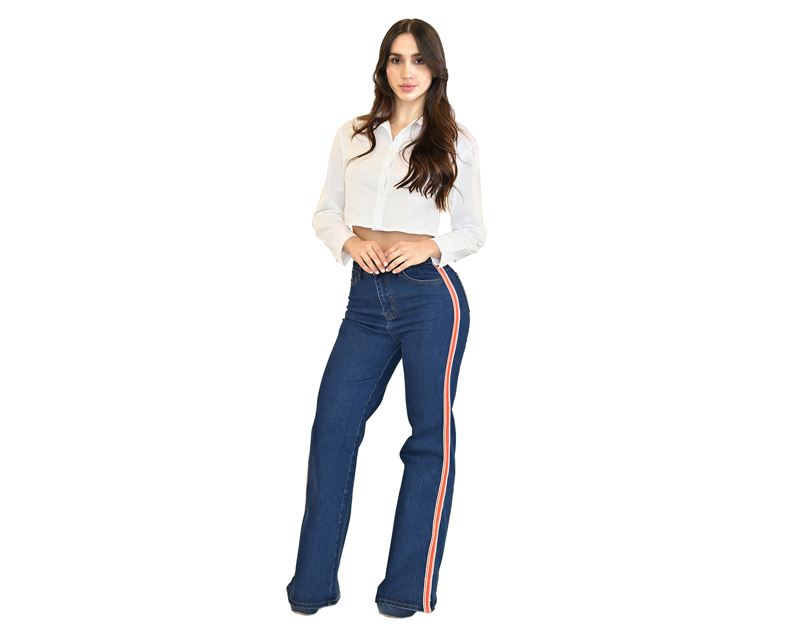 Foto 3 pulgar | Foto 2 | Jeans Wide Leg Most Look Azul Juveniles