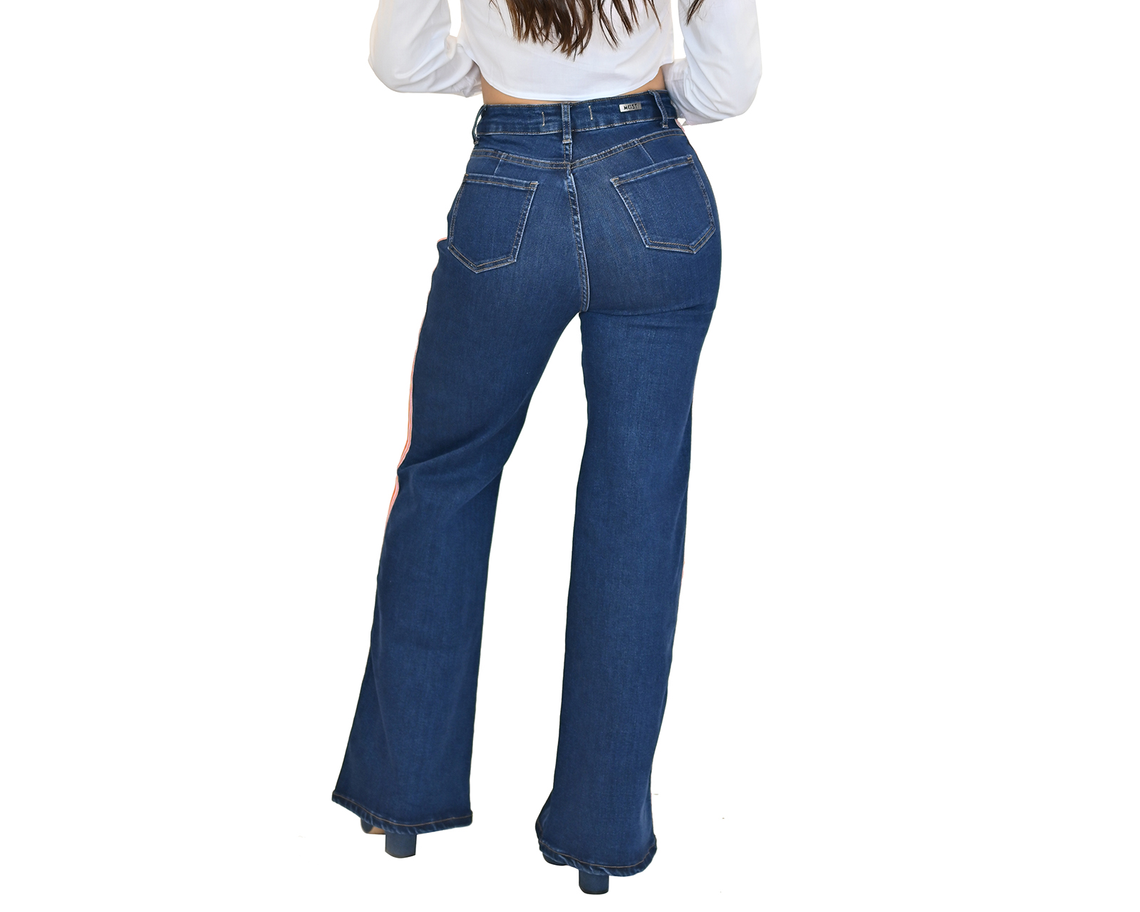 Foto 4 pulgar | Foto 3 | Jeans Wide Leg Most Look Azul Juveniles