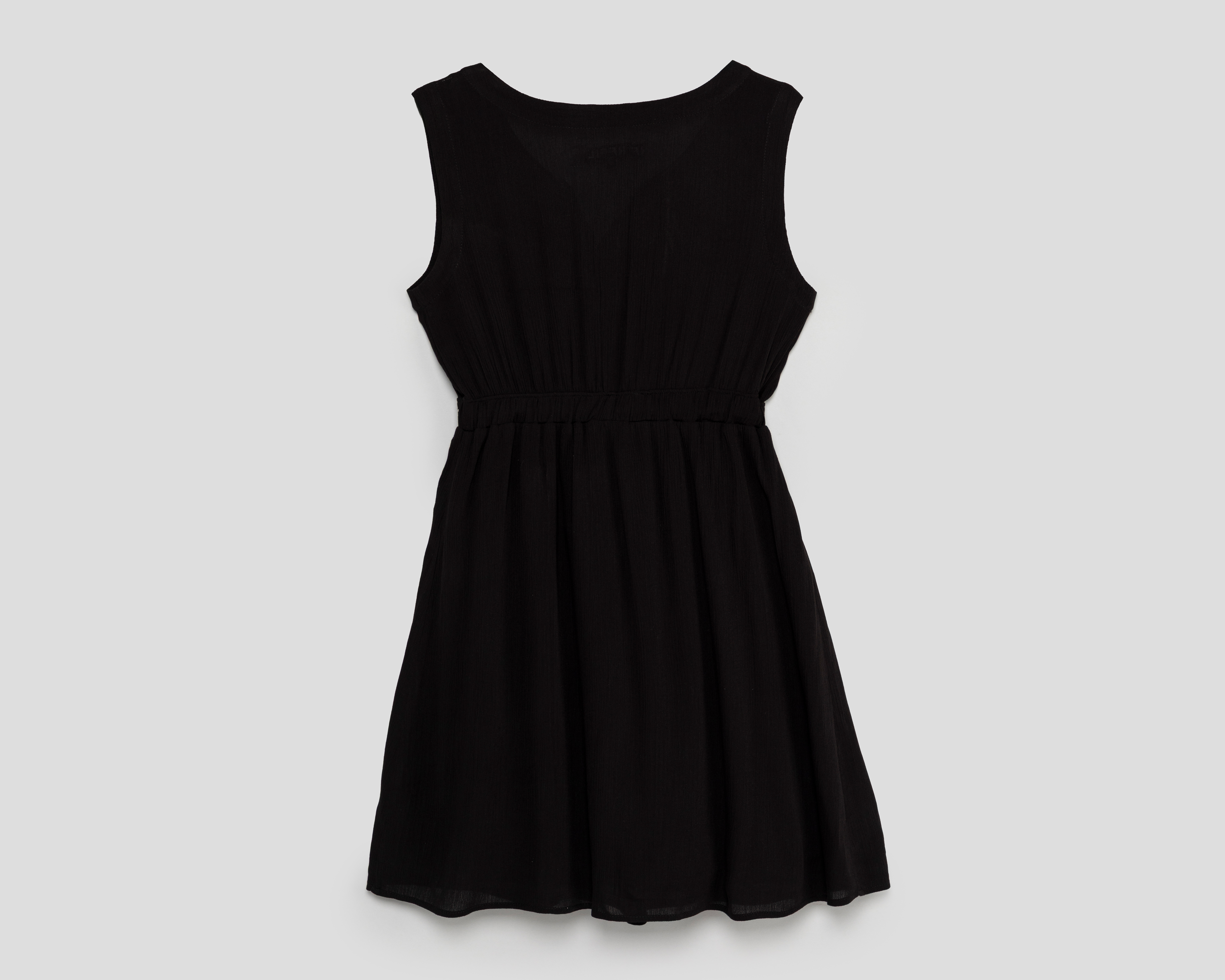 Foto 2 | Foto 2 | Vestido Casual Refill sin Mangas con Botones Negro para Mujer