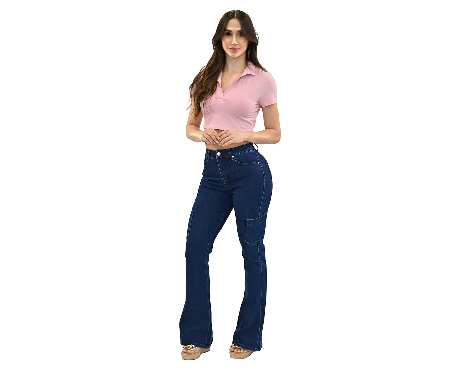Foto 3 pulgar | Foto 2 | Jeans Flare Most Look para Mujer