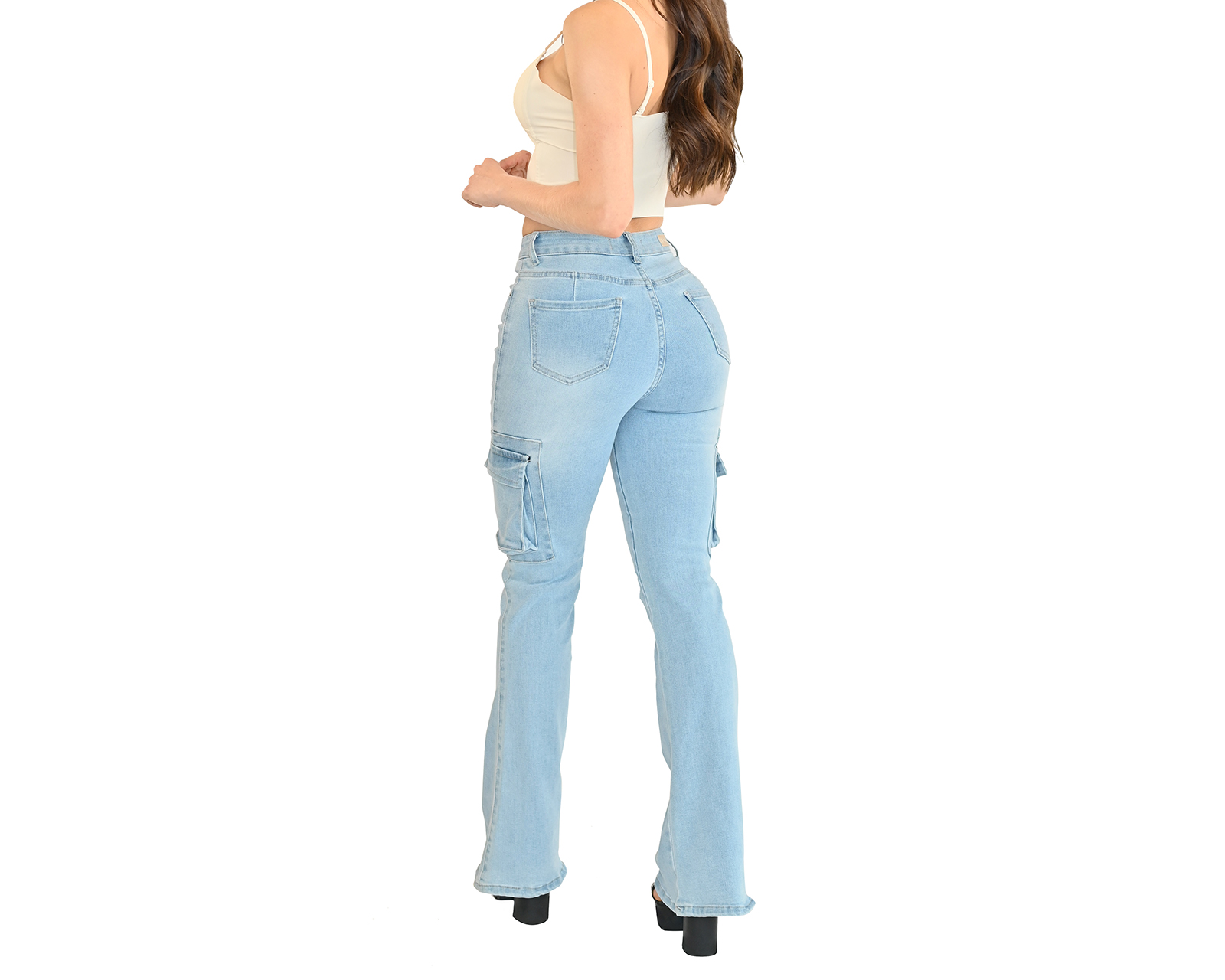 Foto 4 pulgar | Foto 3 | Jeans Flare Most Look para Mujer