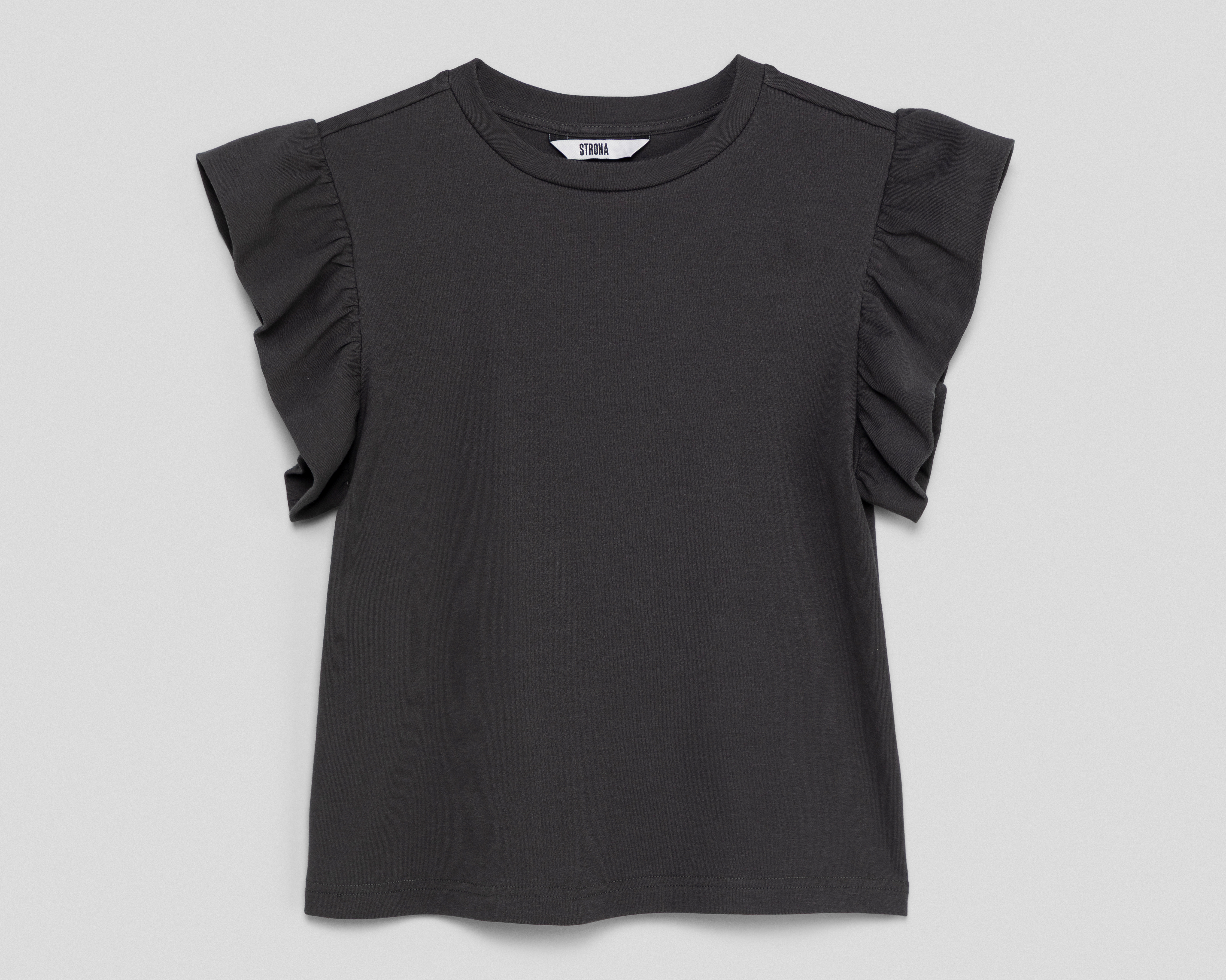 Foto 2 pulgar | Foto 1 | Playera Gris Strona para Mujer