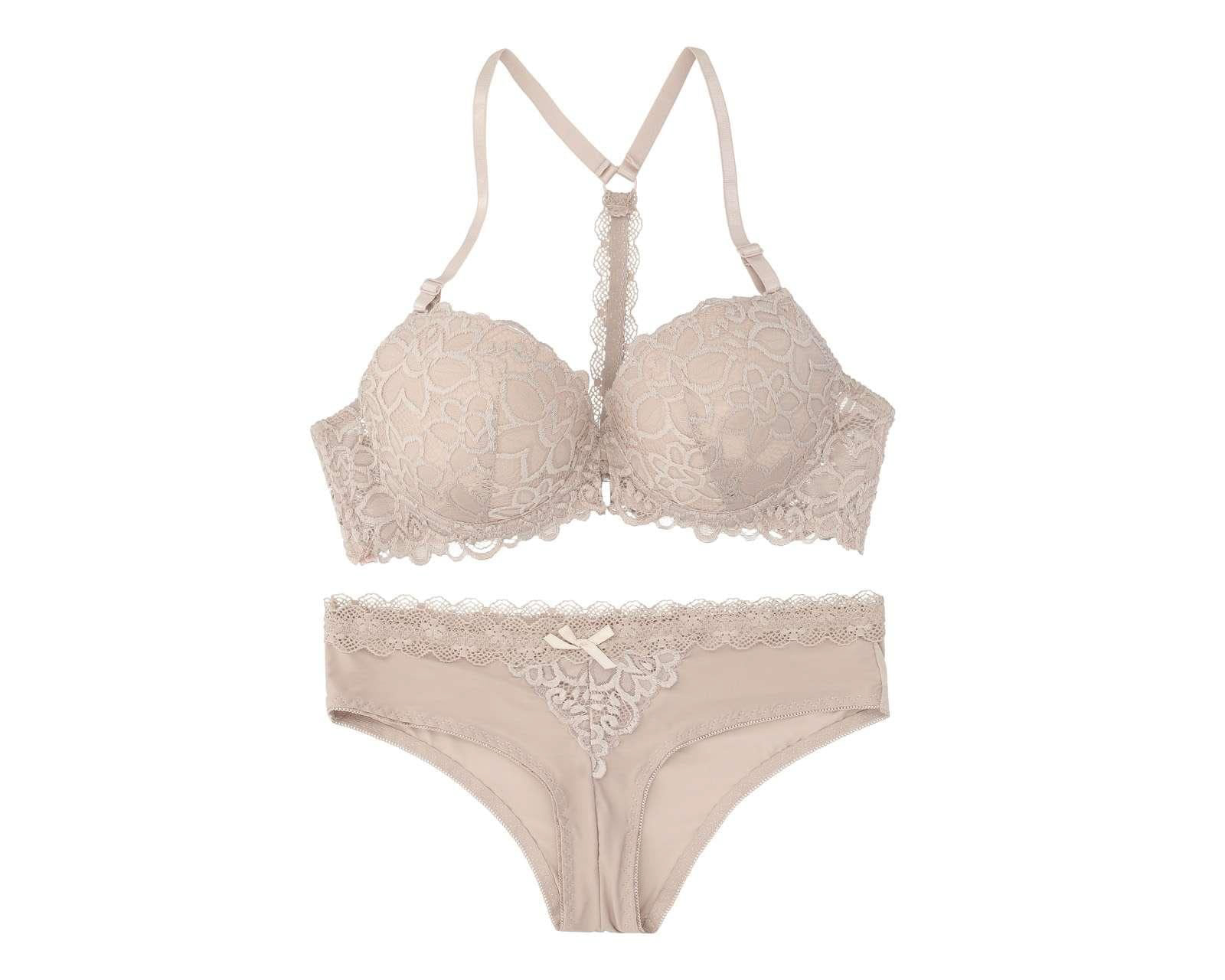 Foto 6 pulgar | Foto 5 | Coordinado de Encaje Beauty Secret Media Copa para Mujer 2 Pack