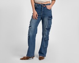 Jeans Cargo Forever 21 para Mujer
