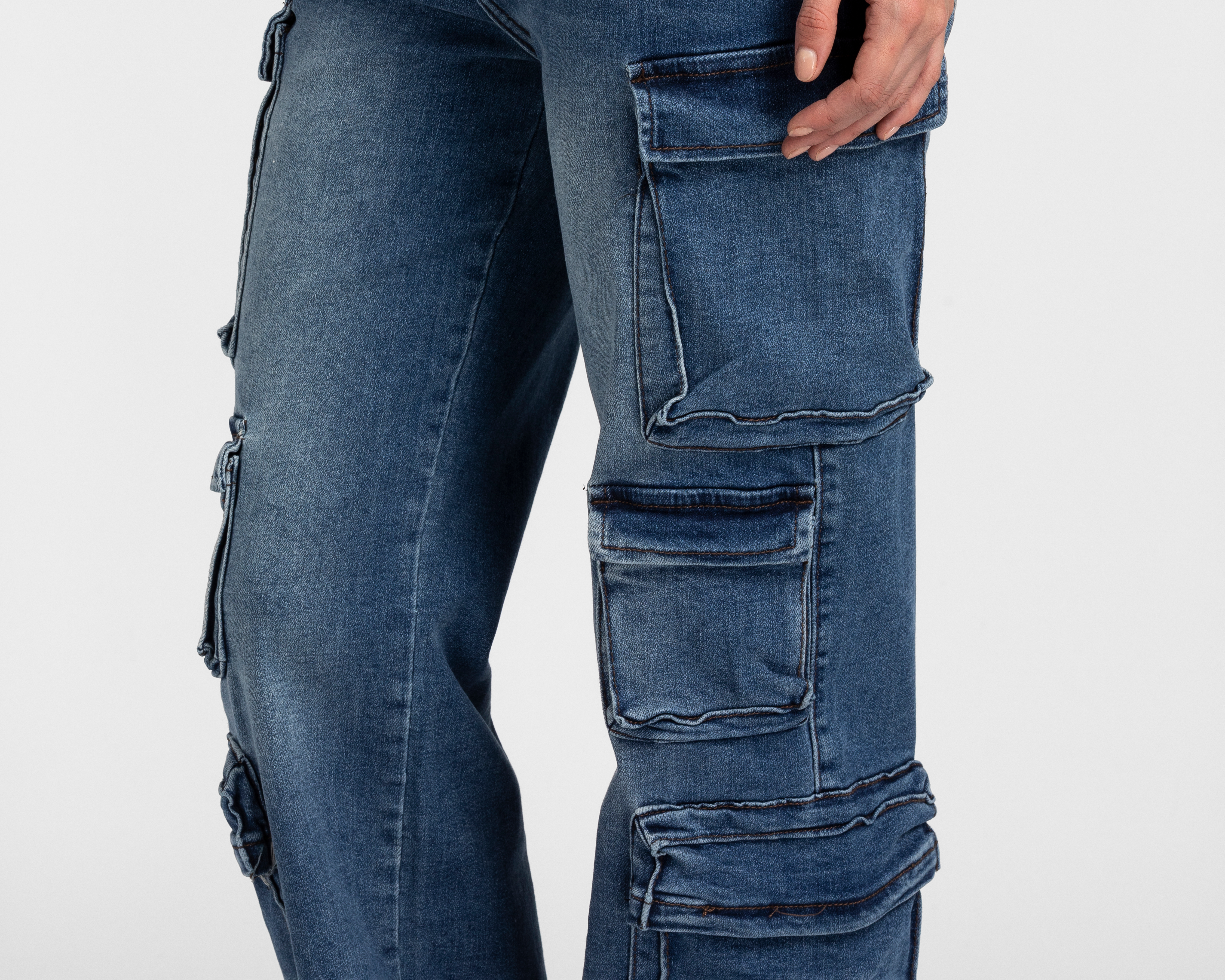 Foto 4 | Foto 4 | Jeans Cargo Forever 21 para Mujer