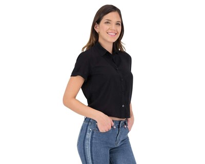 Foto 2 | Foto 2 | Blusa Negra Manga Corta marca 18 Forever para Mujer