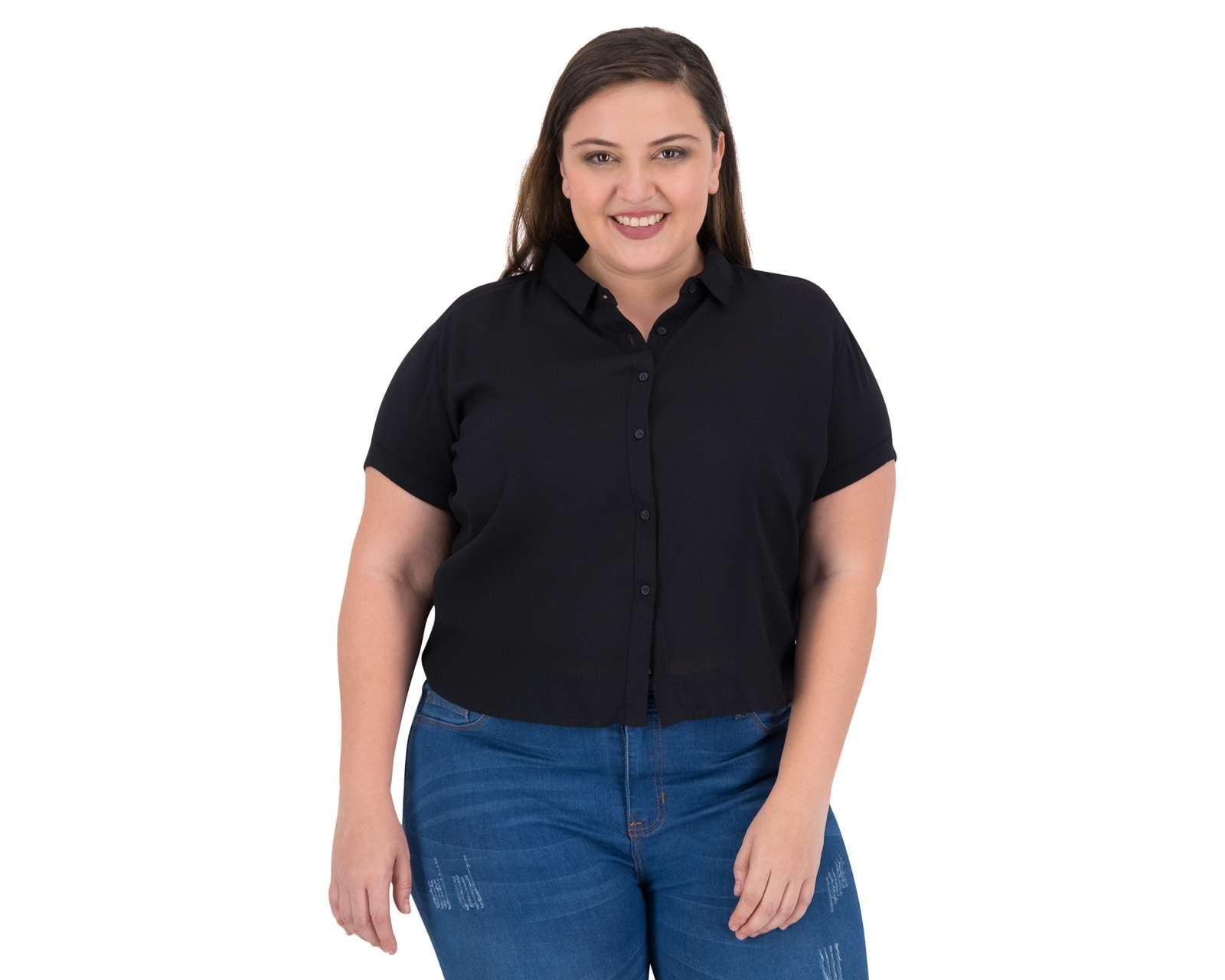 Foto 5 pulgar | Foto 4 | Blusa Negra Manga Corta marca 18 Forever para Mujer