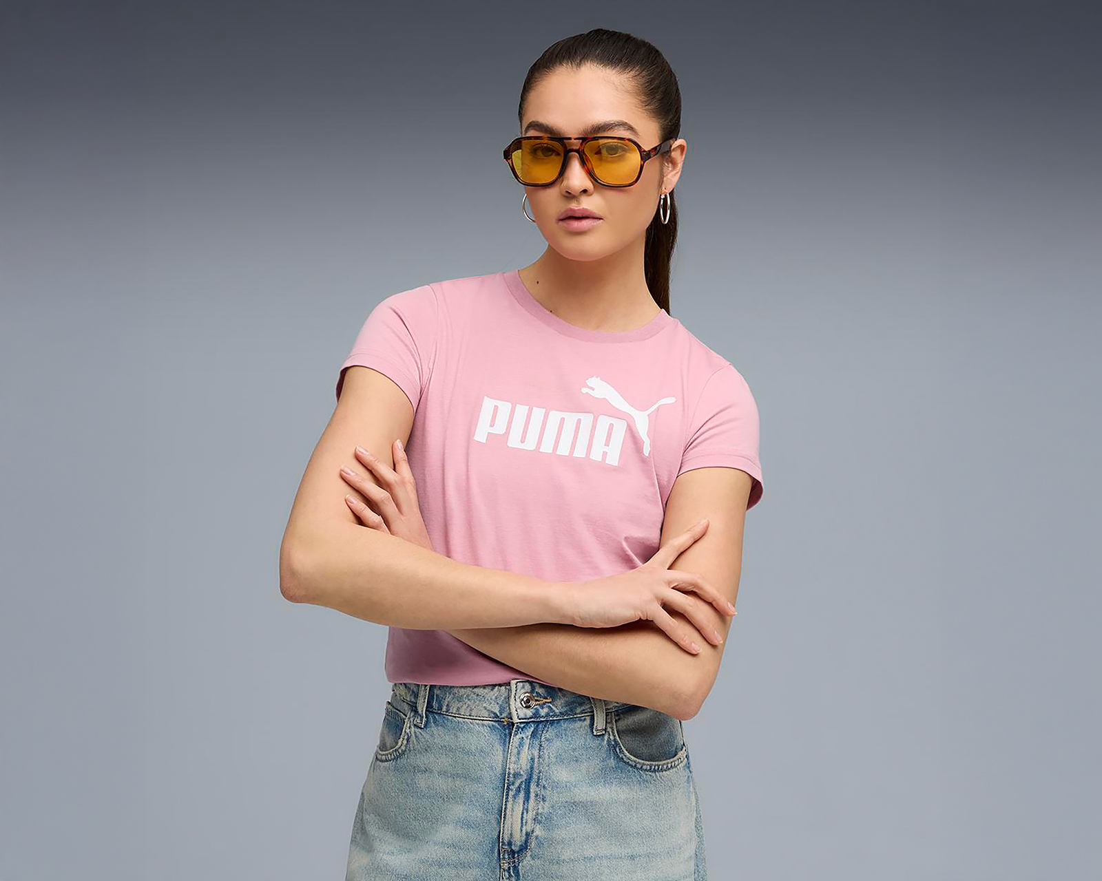 Playera Deportiva Puma Essentials Logo No. 1 para Mujer