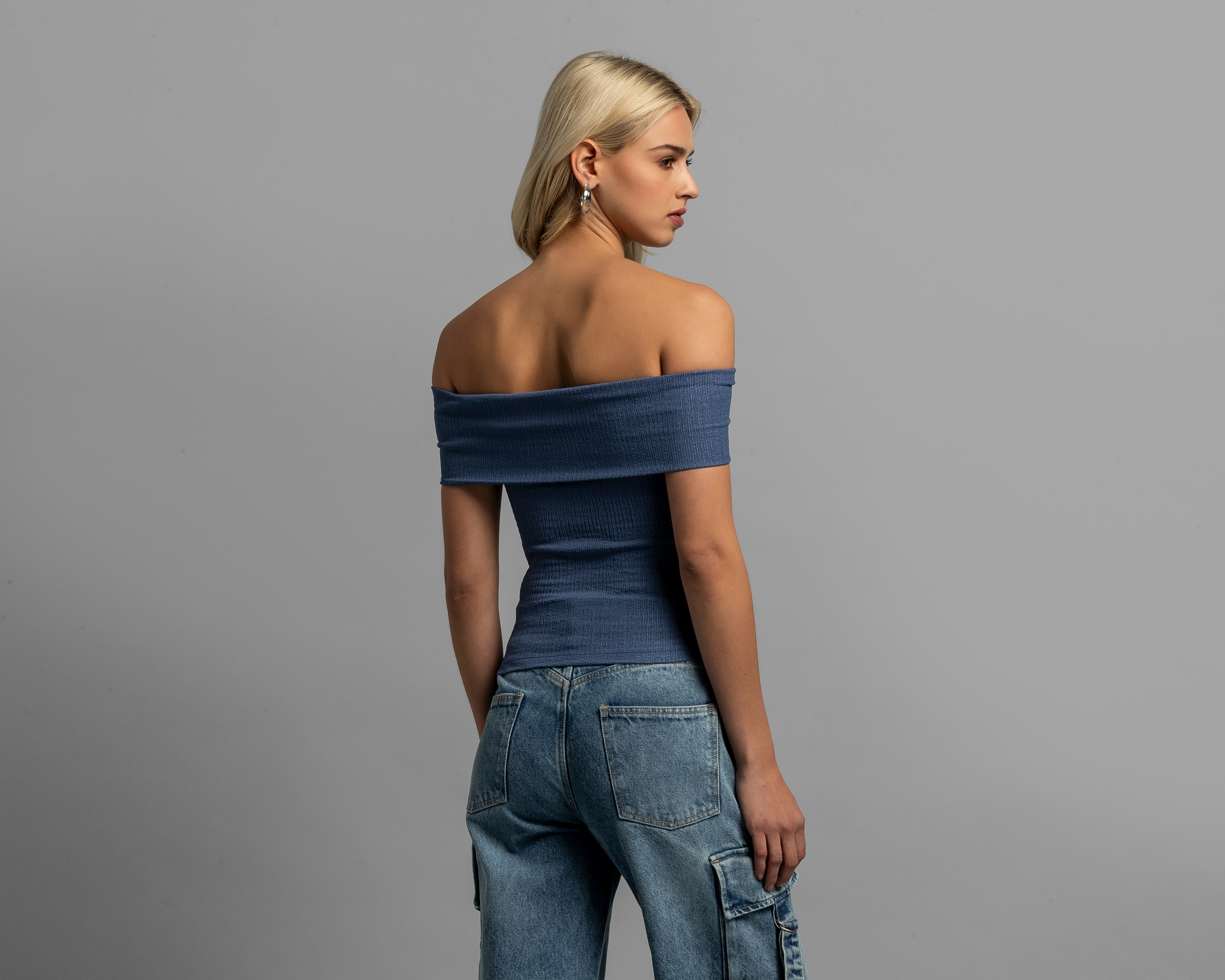 Foto 3 | Foto 3 | Playera Azul Strona para Mujer