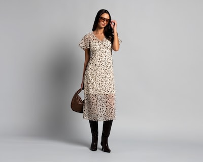 Foto 1 | Foto 1 | Vestido Casual Strona de Gasa Estampado para Mujer