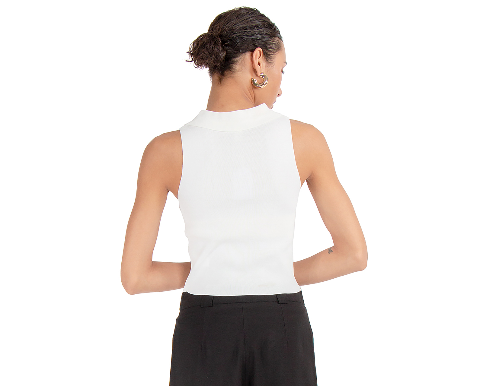 Foto 4 pulgar | Foto 3 | Playera Forever 21 Blanca para Mujer