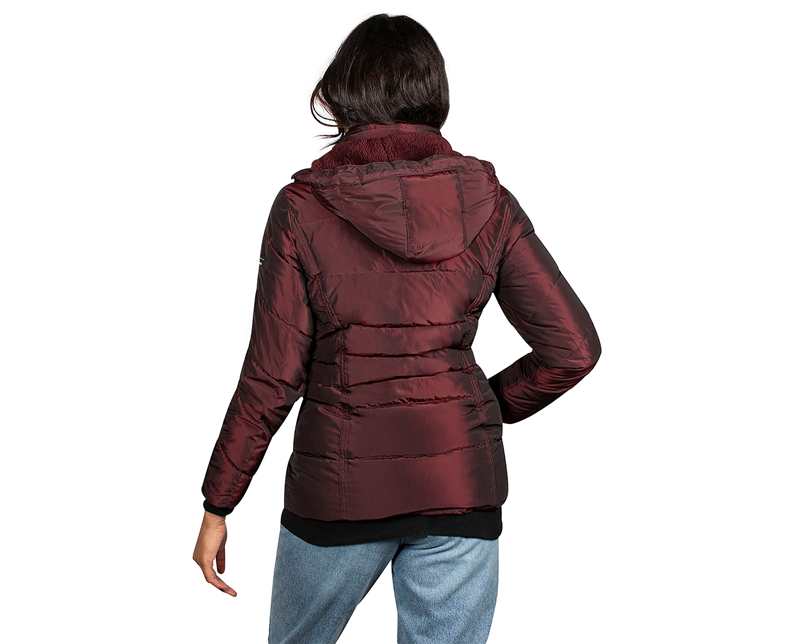 Foto 4 pulgar | Foto 3 | Chamarra Vino Greenlander para Mujer