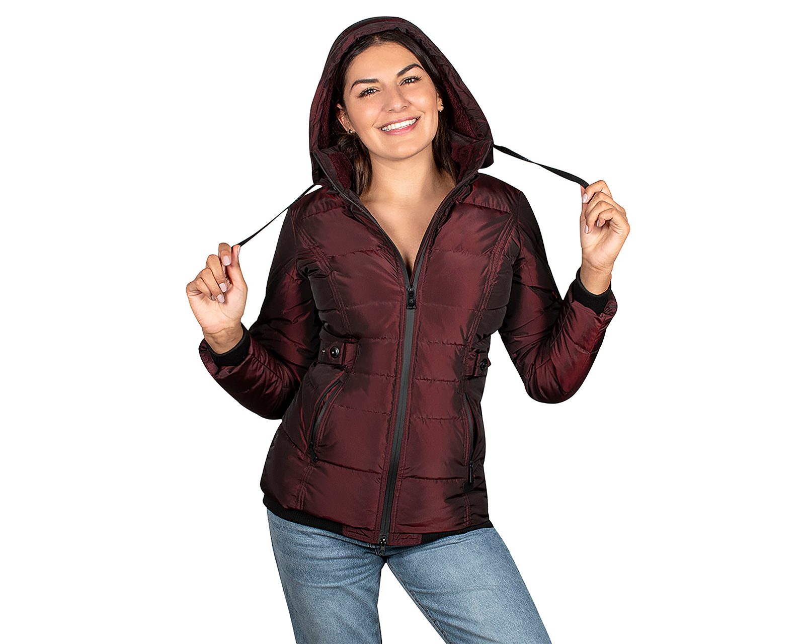 Foto 5 pulgar | Foto 4 | Chamarra Vino Greenlander para Mujer