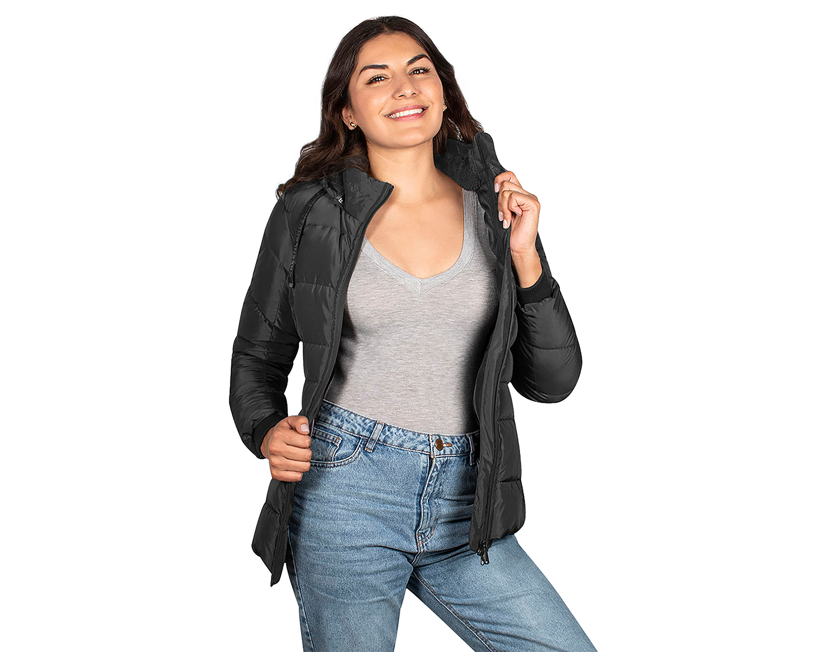 Foto 5 | Foto 5 | Chamarra Capitonada Greenlander para Mujer