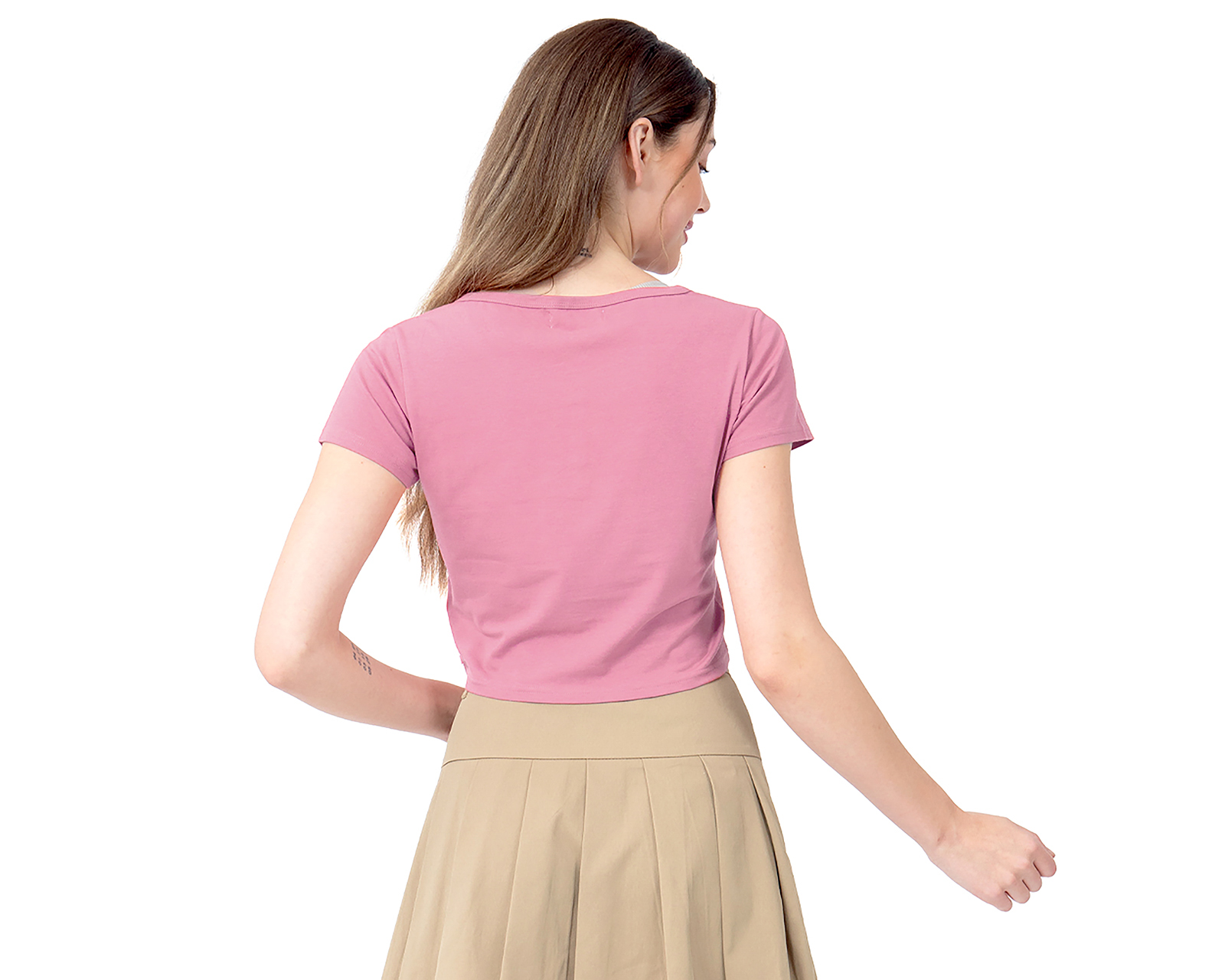 Foto 4 pulgar | Foto 3 | Playera Rosa Forever 21 para Mujer