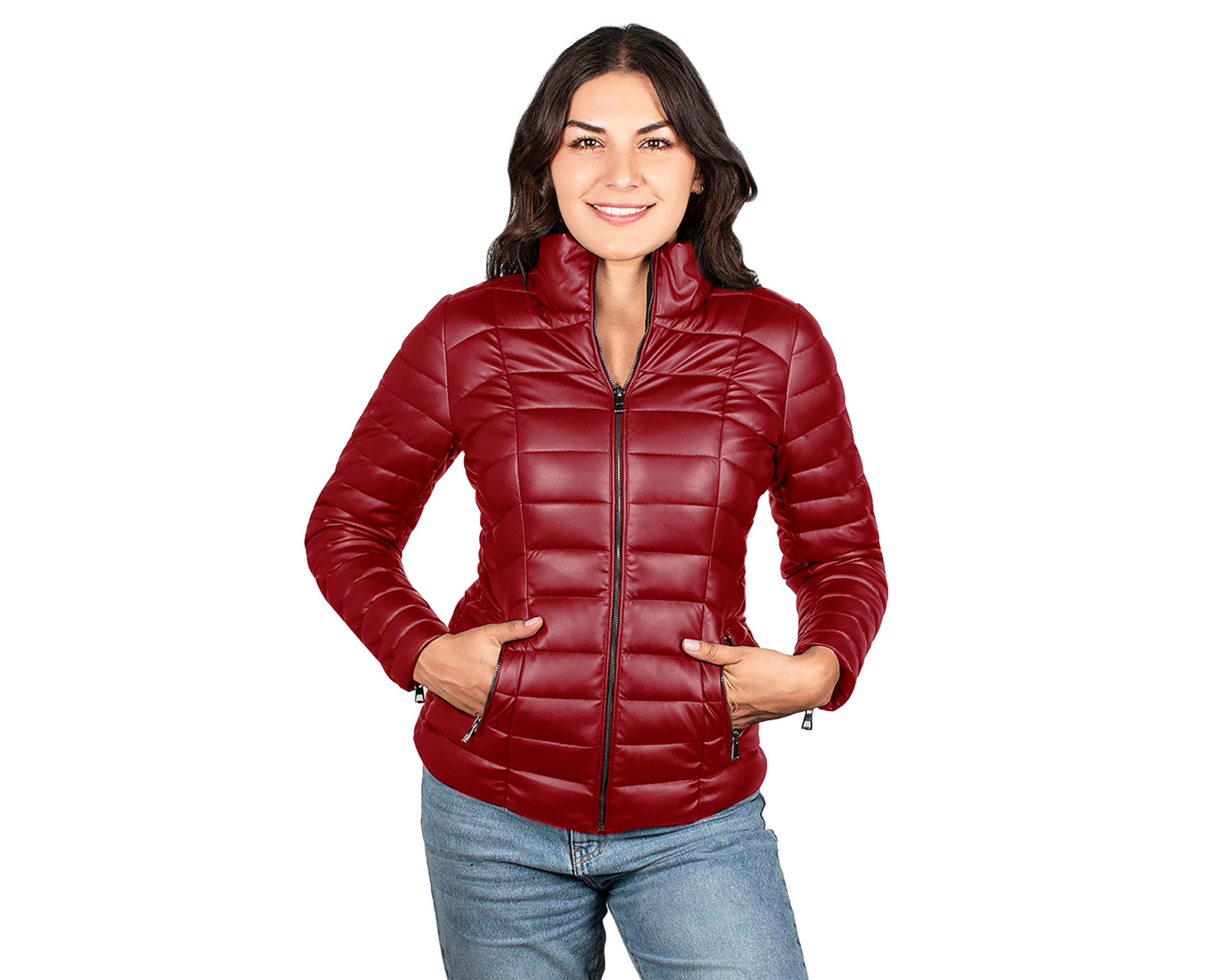 Chamarra Roja Greenlander para Mujer