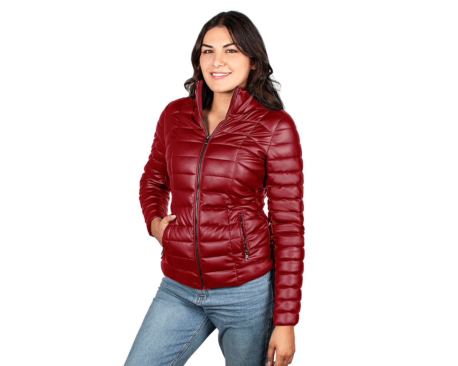 Foto 3 pulgar | Foto 2 | Chamarra Roja Greenlander para Mujer