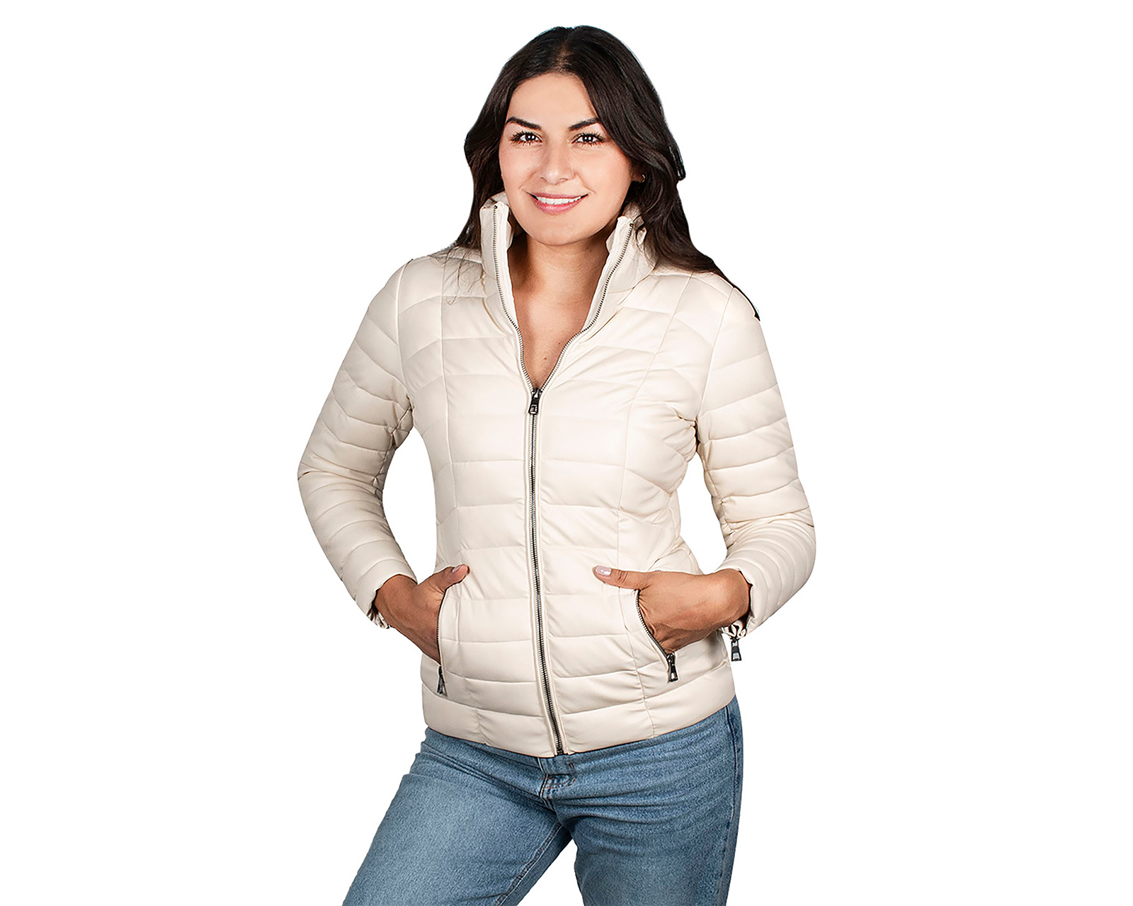 Chamarra Beige Greenlander para Mujer