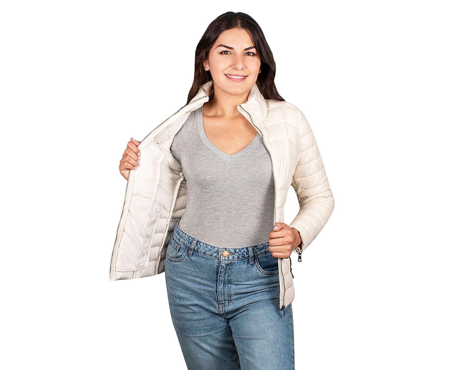 Foto 4 | Foto 4 | Chamarra Beige Greenlander para Mujer