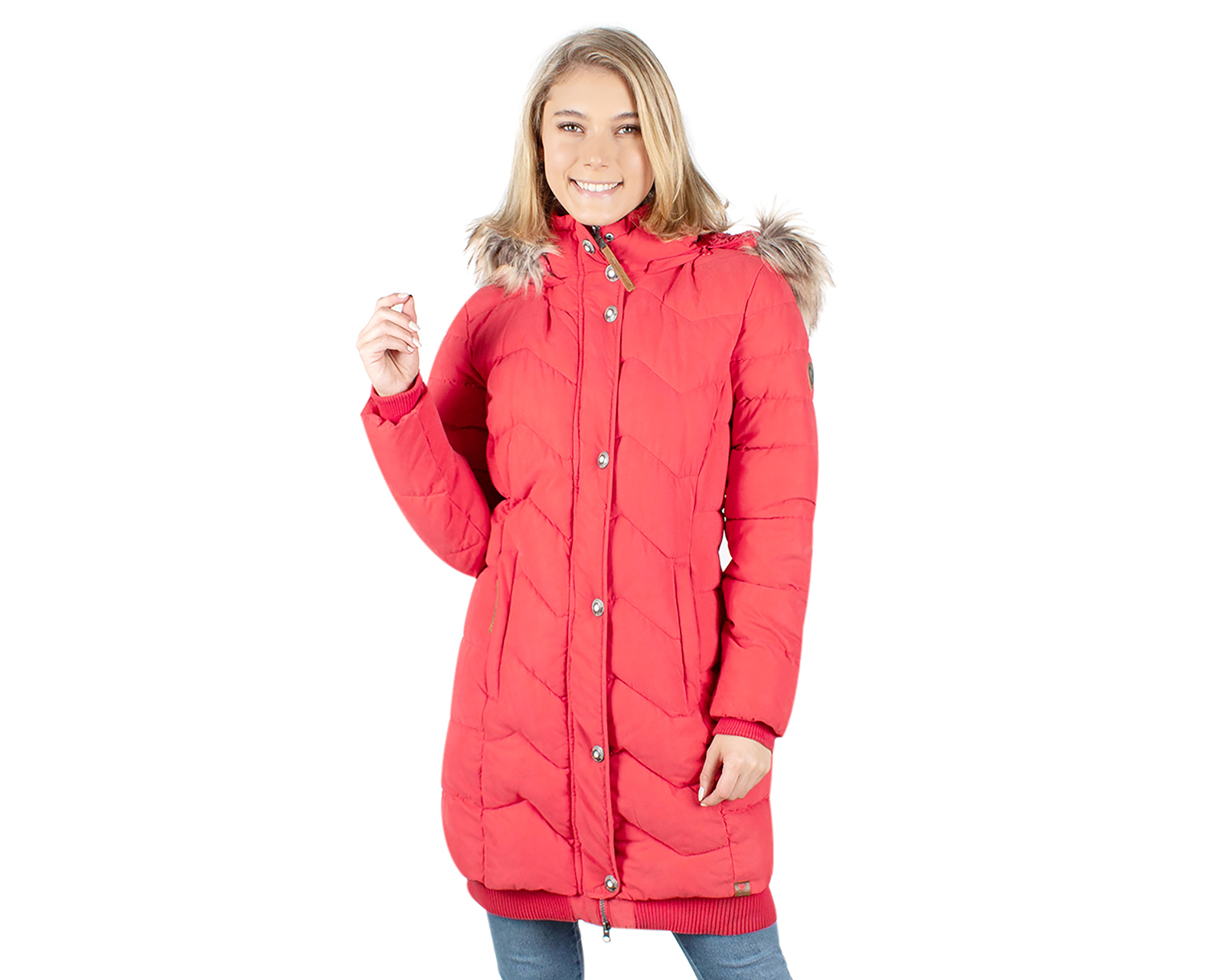 Chamarra Roja Greenlander para Mujer