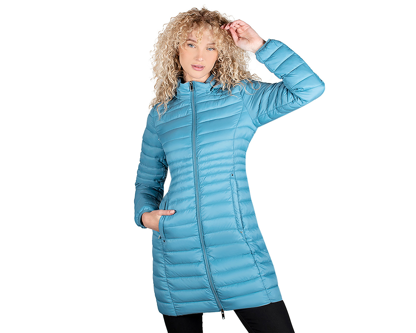 Foto 2 pulgar | Foto 1 | Chamarra Capitonada Greenlander para Mujer