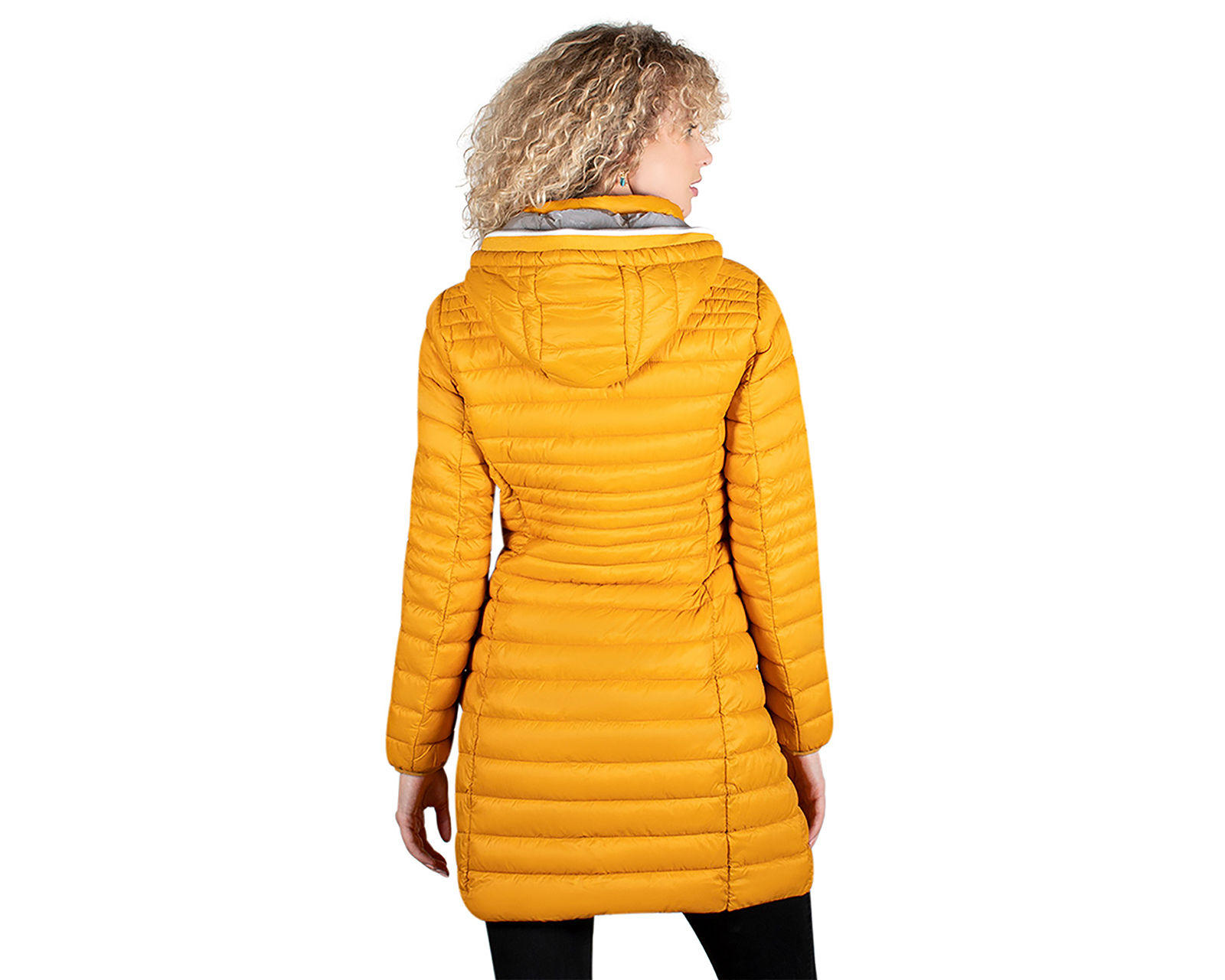 Foto 4 pulgar | Foto 3 | Chamarra Amarilla Greenlander para Mujer