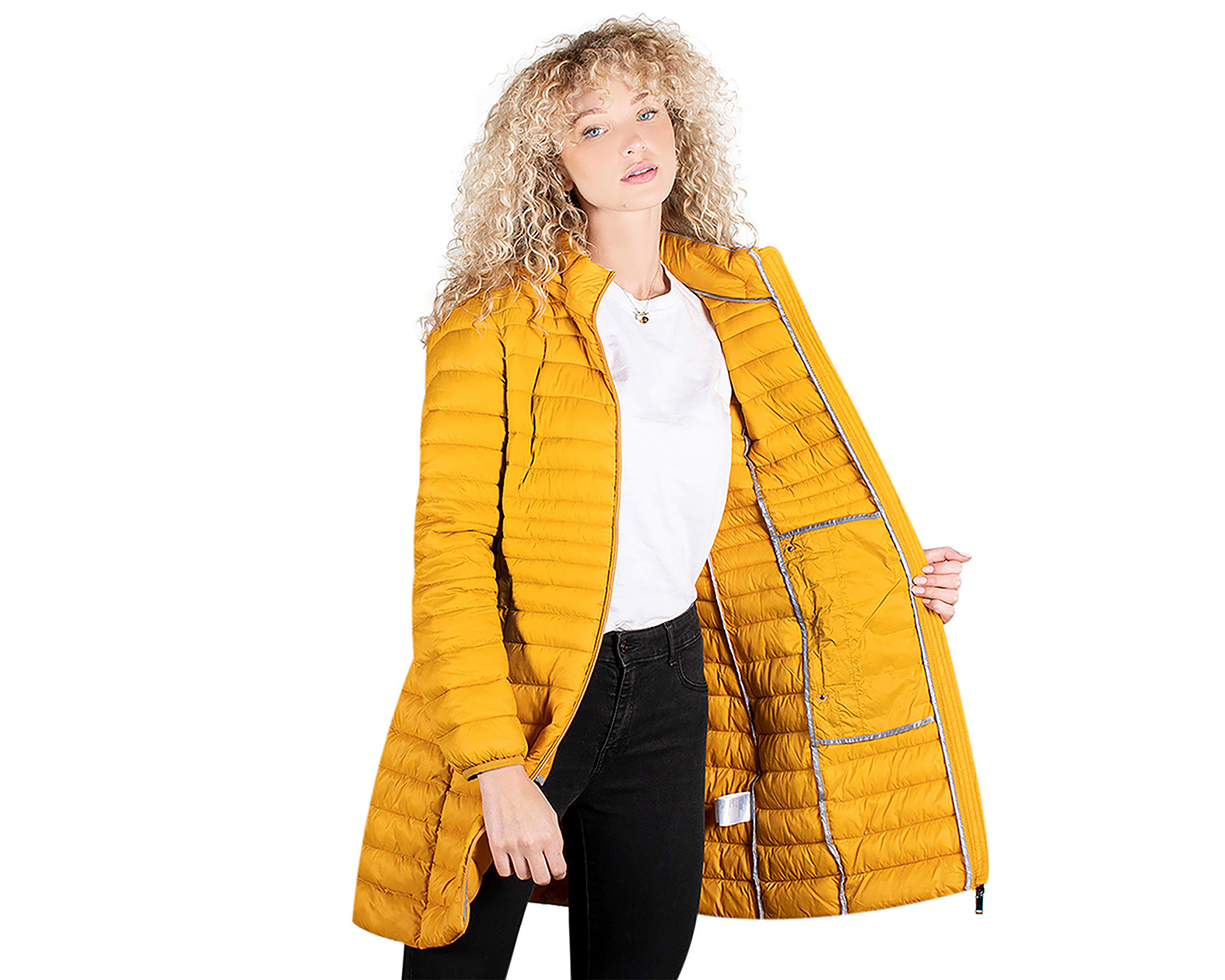 Foto 5 | Foto 5 | Chamarra Amarilla Greenlander para Mujer