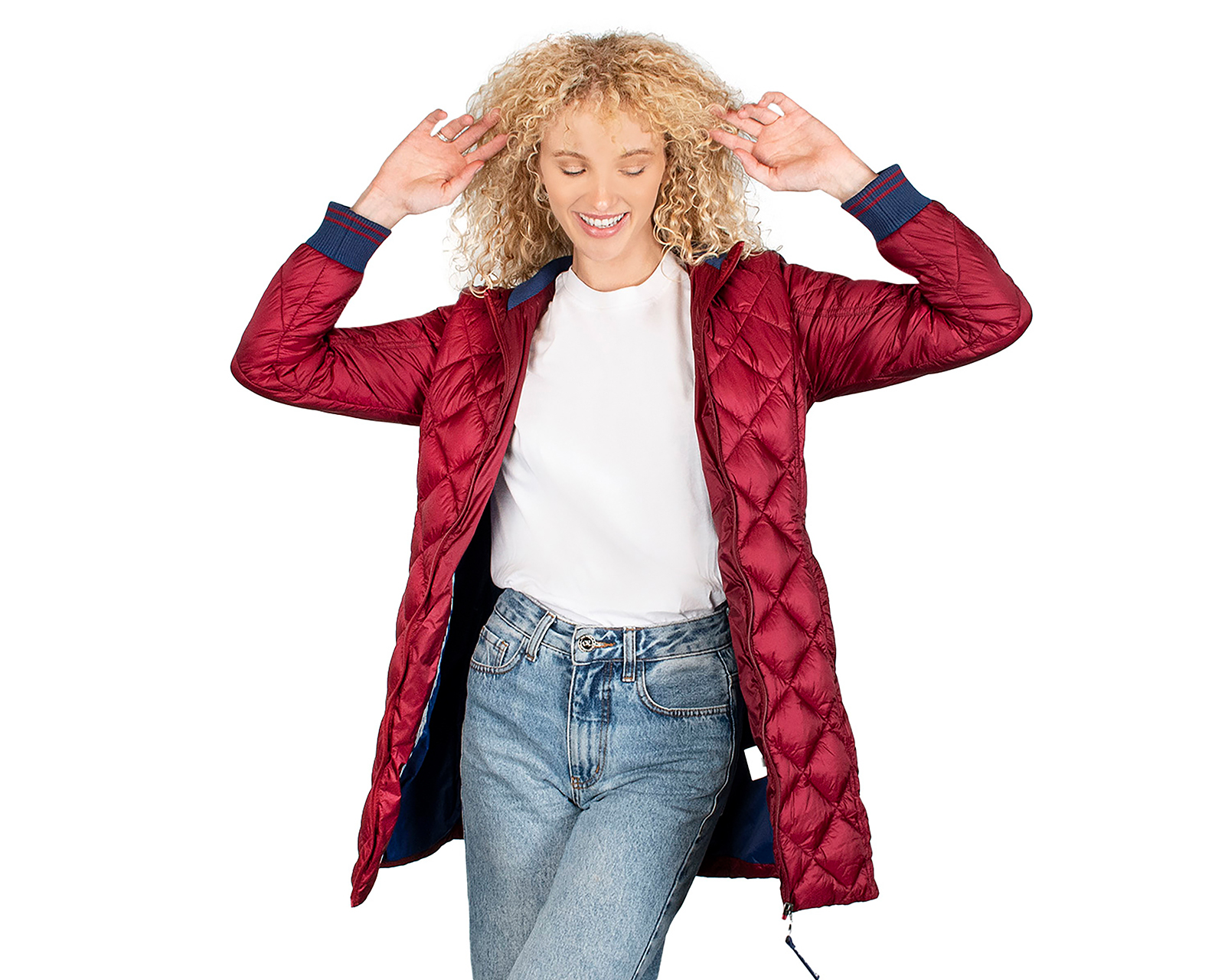 Foto 5 pulgar | Foto 4 | Chamarra Roja Greenlander para Mujer