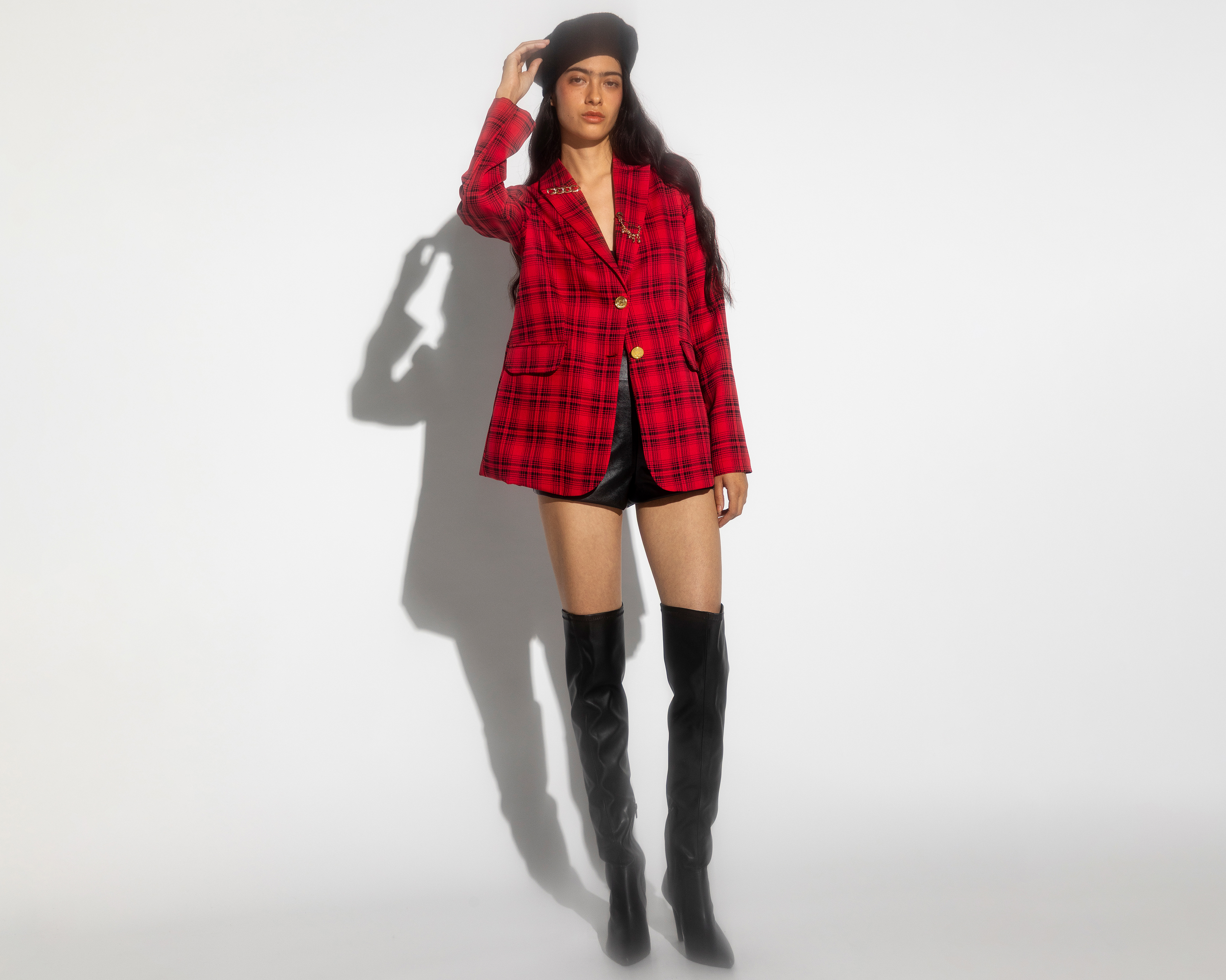 Foto 1 | Foto 1 | Blazer a Cuadros Strona para Mujer