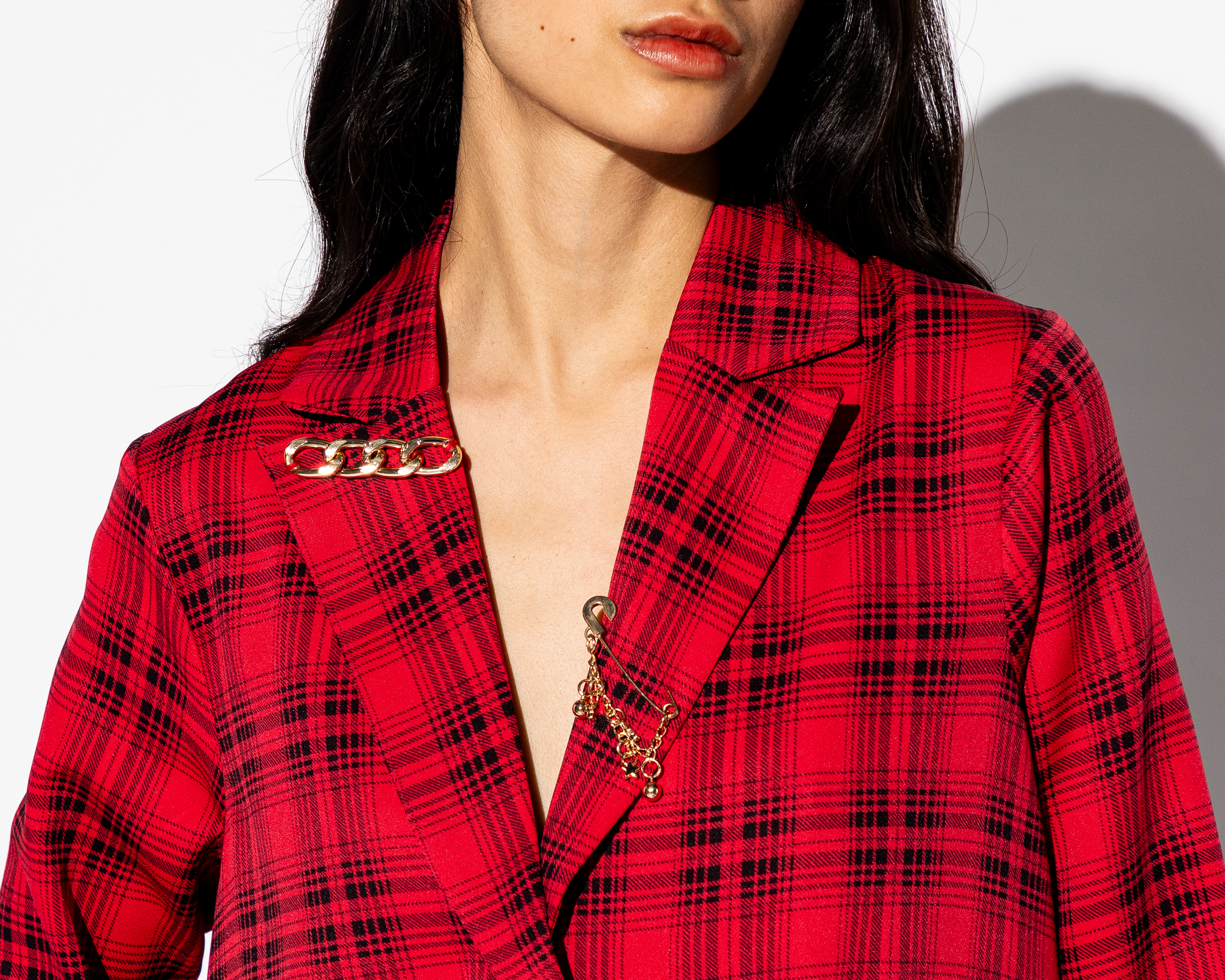 Foto 4 | Foto 4 | Blazer a Cuadros Strona para Mujer