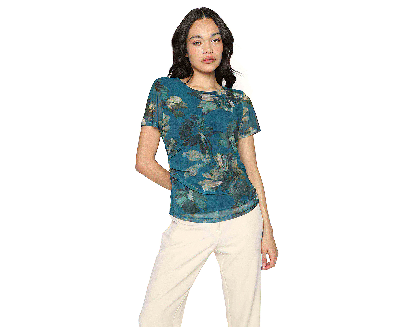 Blusa Manga Corta Calvin Klein para Mujer