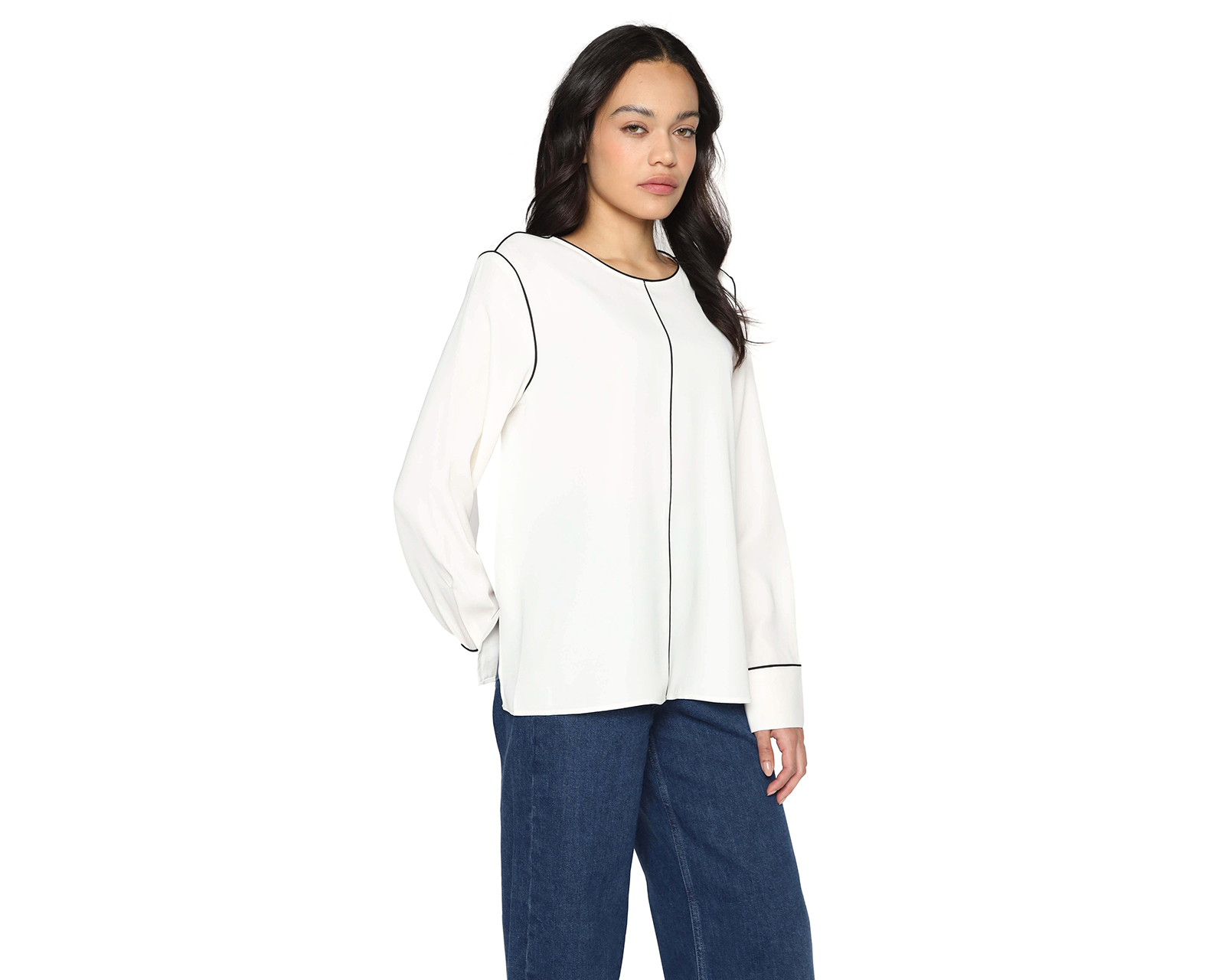 Blusa Manga Larga Calvin Klein para Mujer