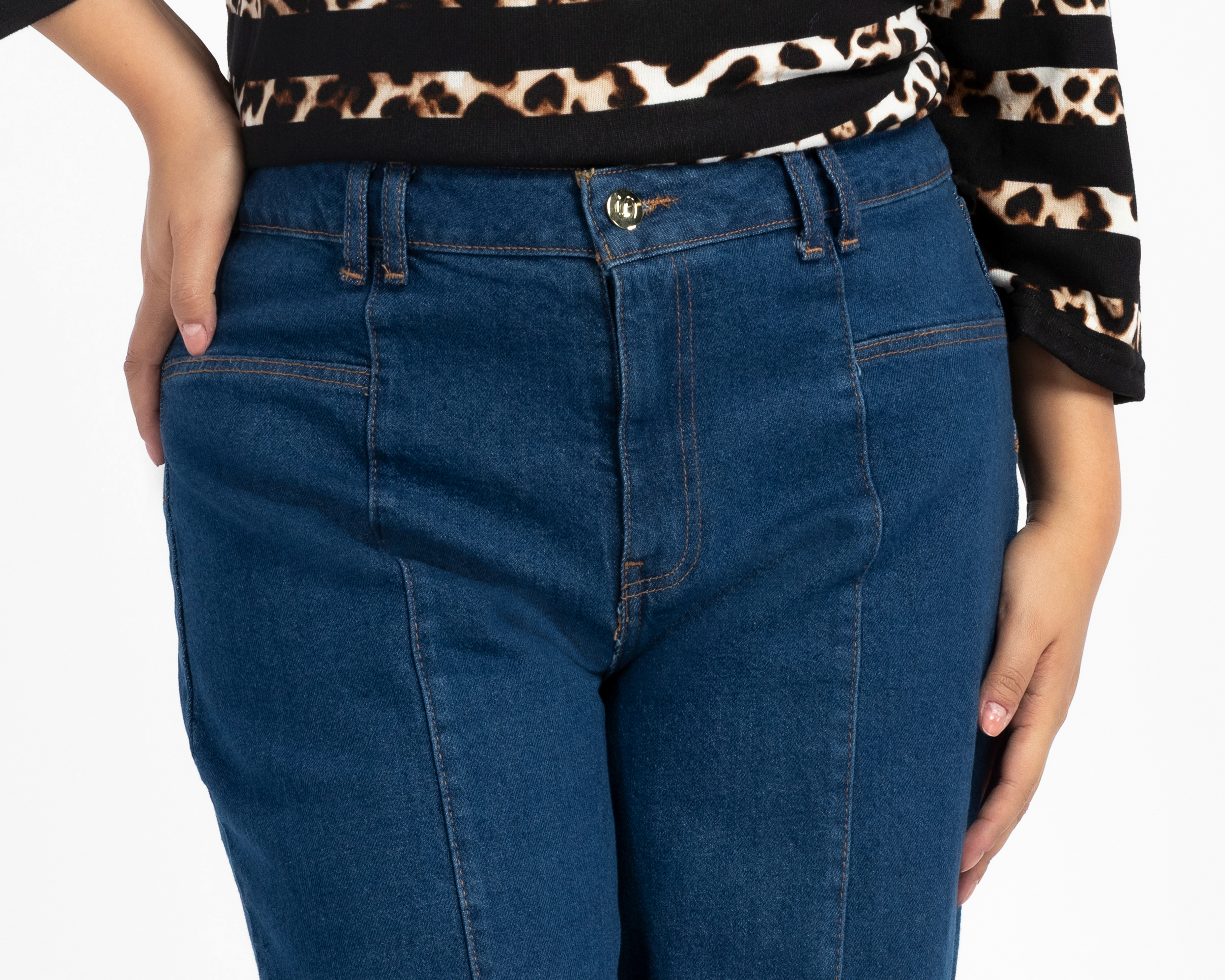 Foto 5 pulgar | Foto 4 | Jeans Recto Sahara para Mujer